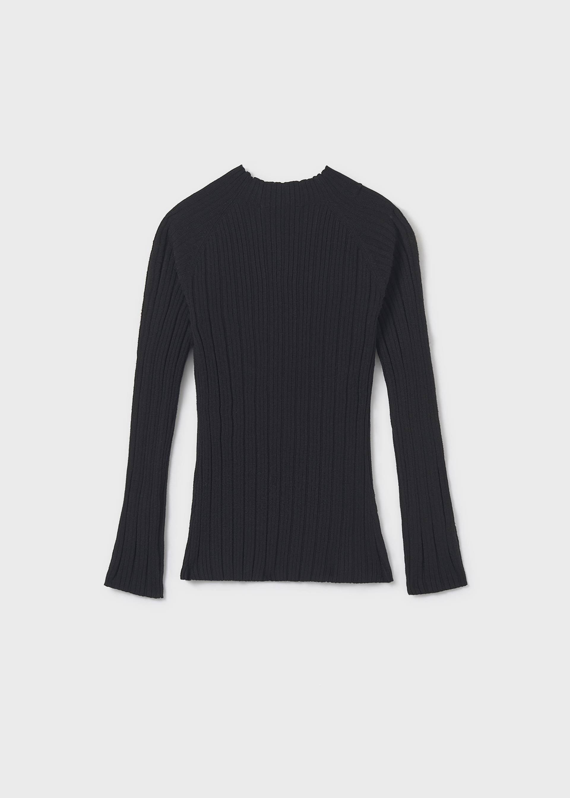 Girls semi sheer knitted jumper