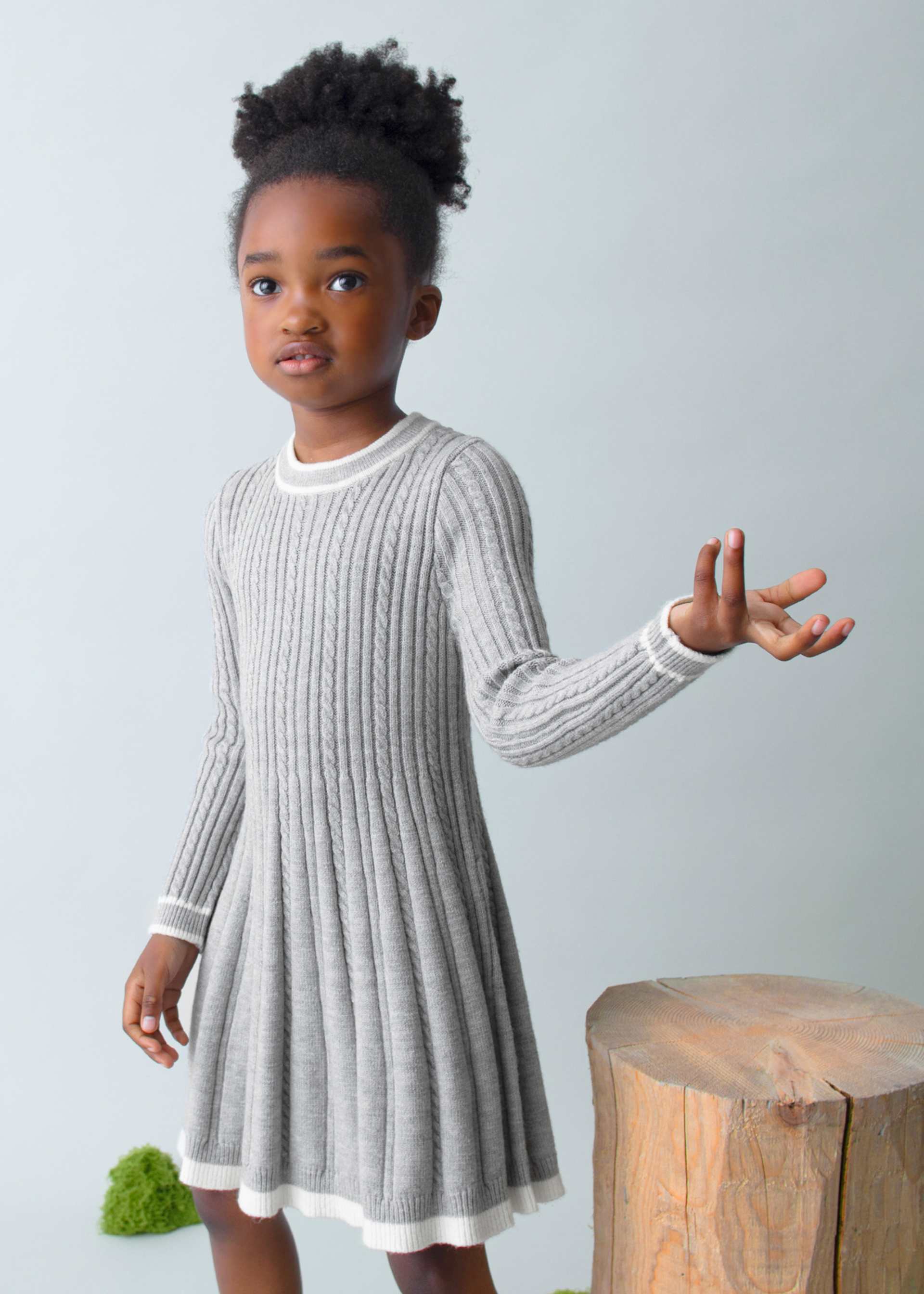 Girls knitted dress
