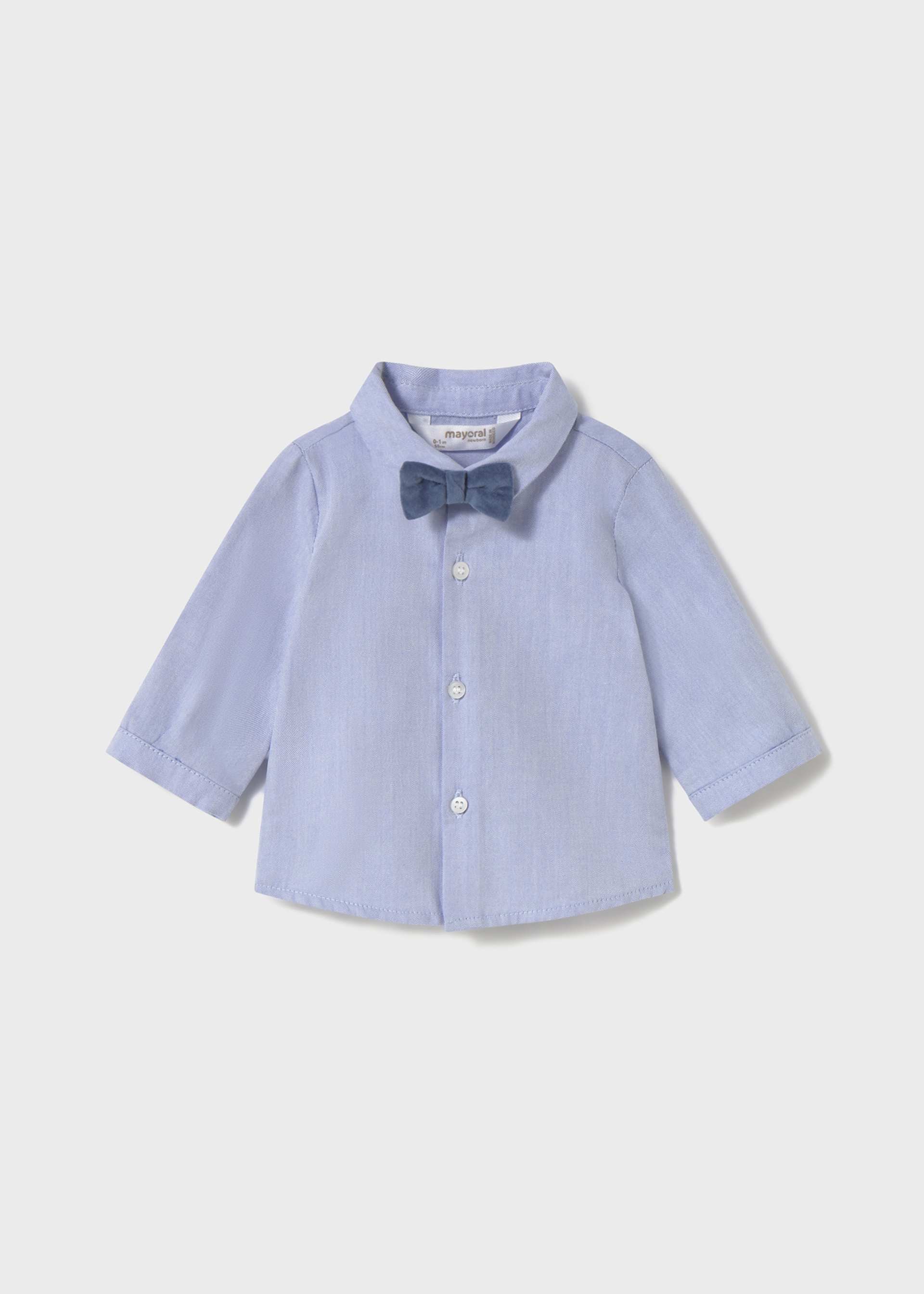 Camisa con corbatín recién  nacido