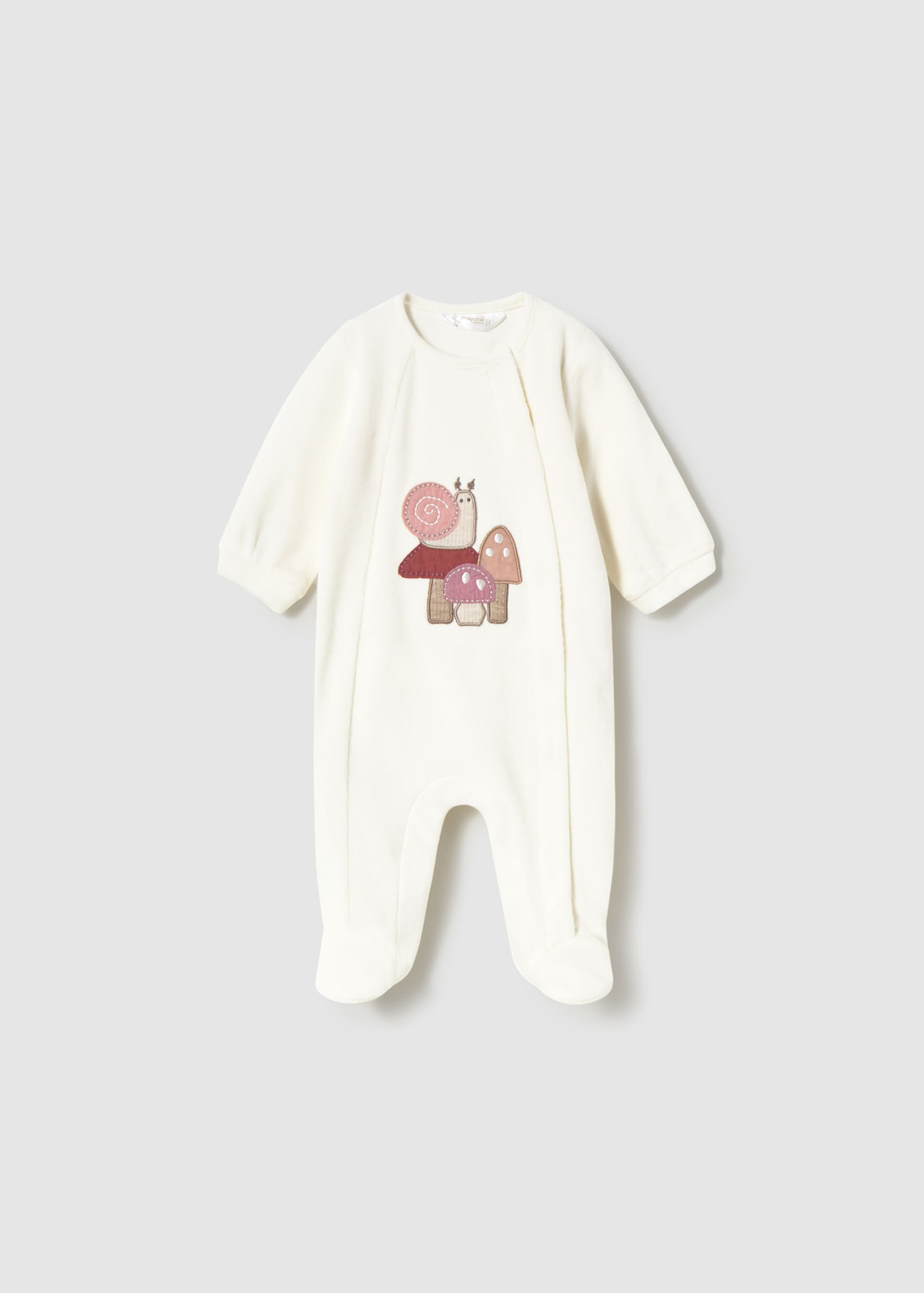 Babygrow aveludado recém nascida
