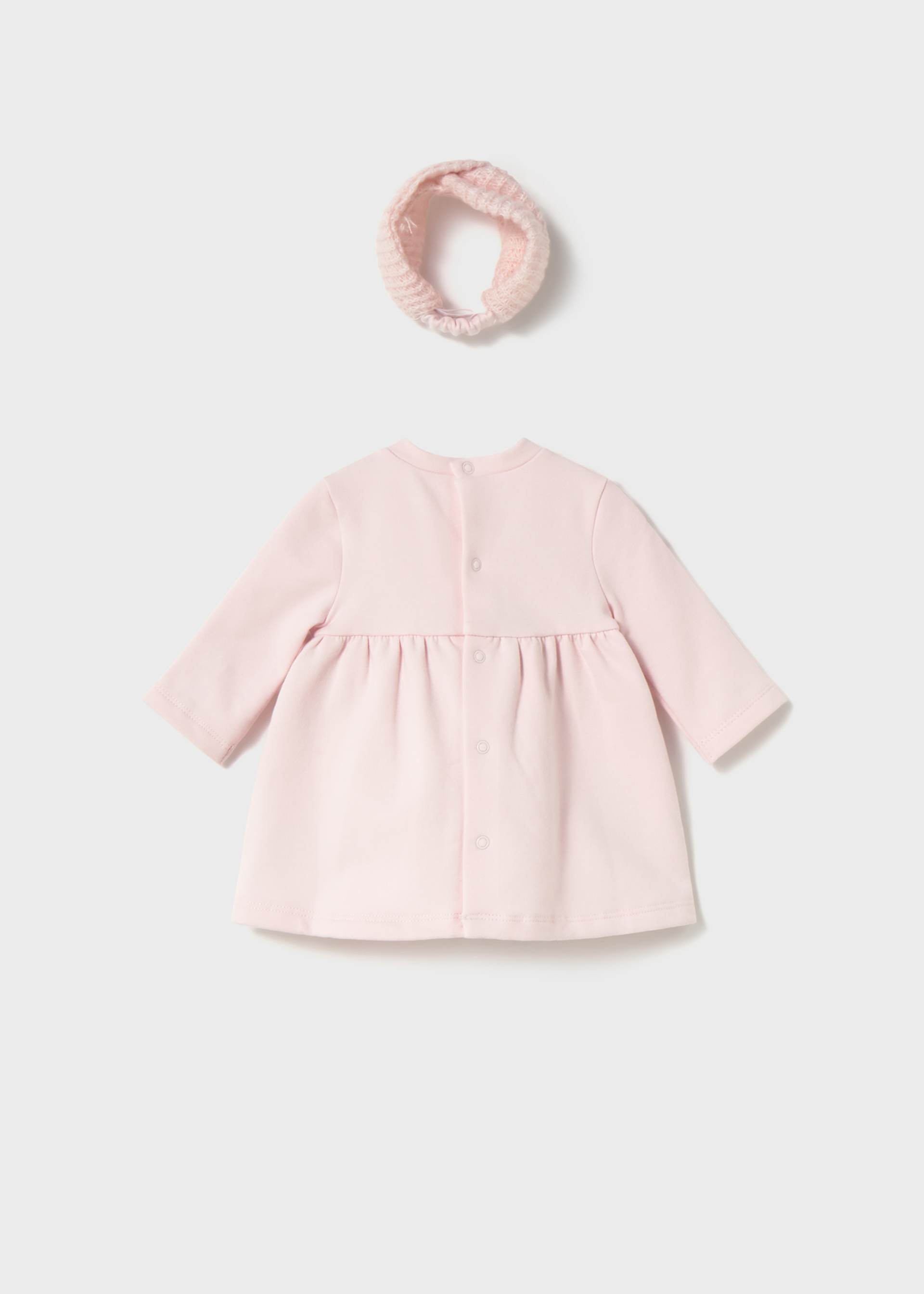 Baby Fleece Dress with Headband