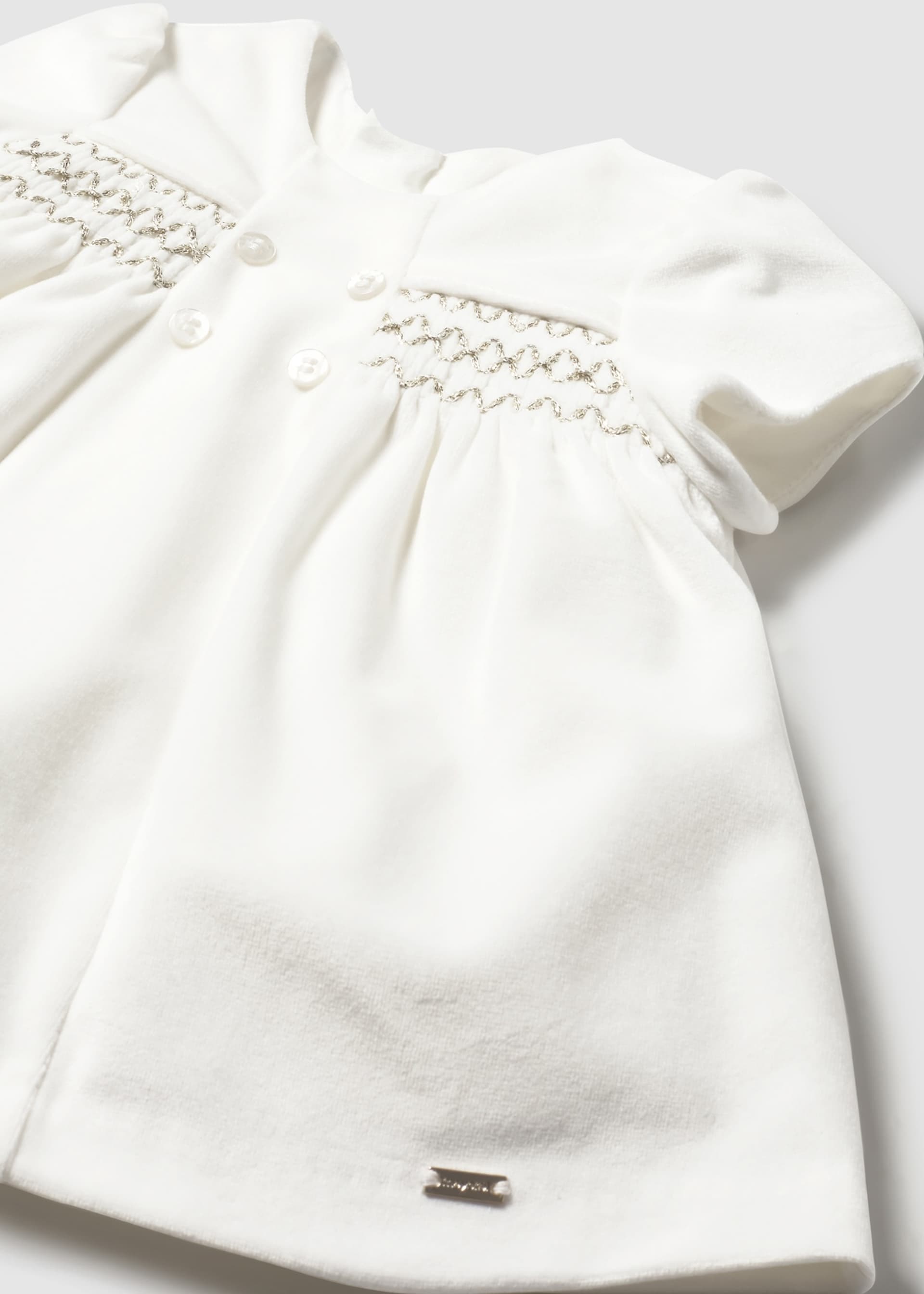 Vestido terciopelo recién nacida