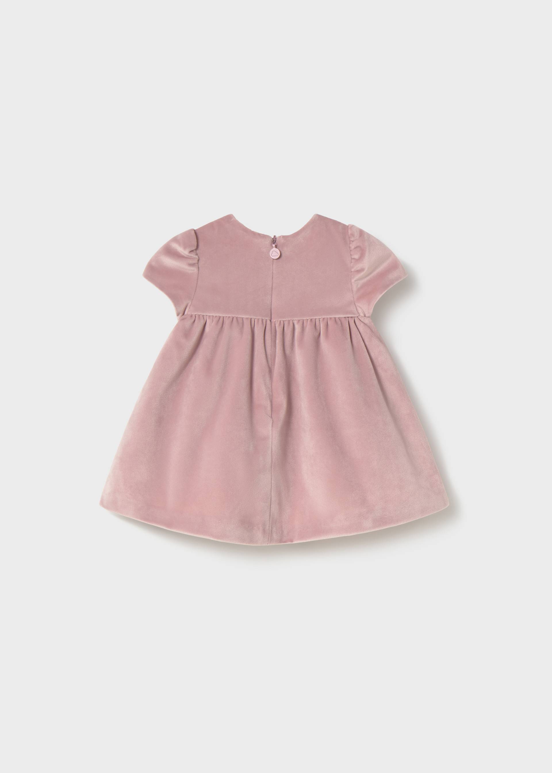 Robe en velours nouveau-né