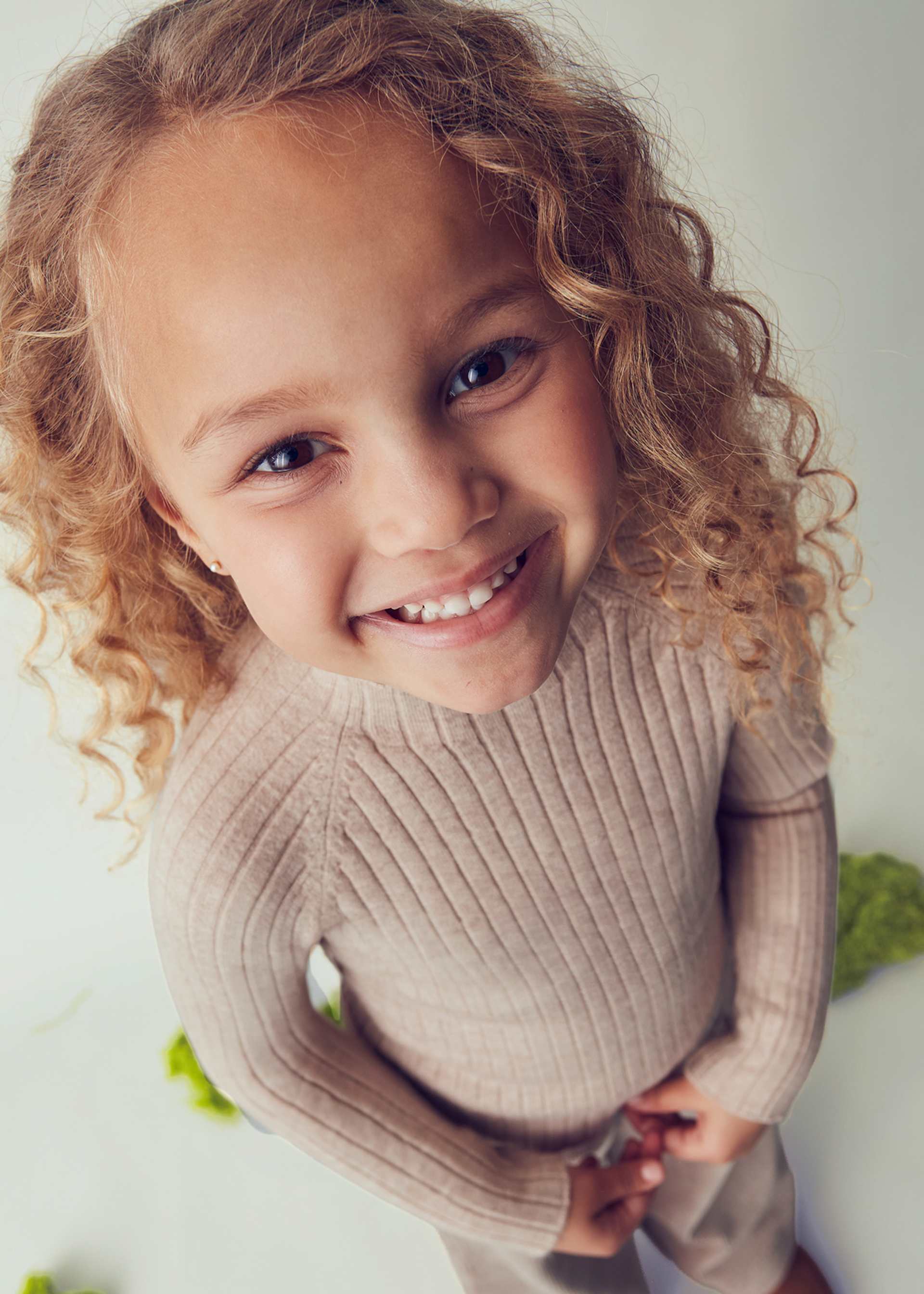 Jersey semicisne tricot niña