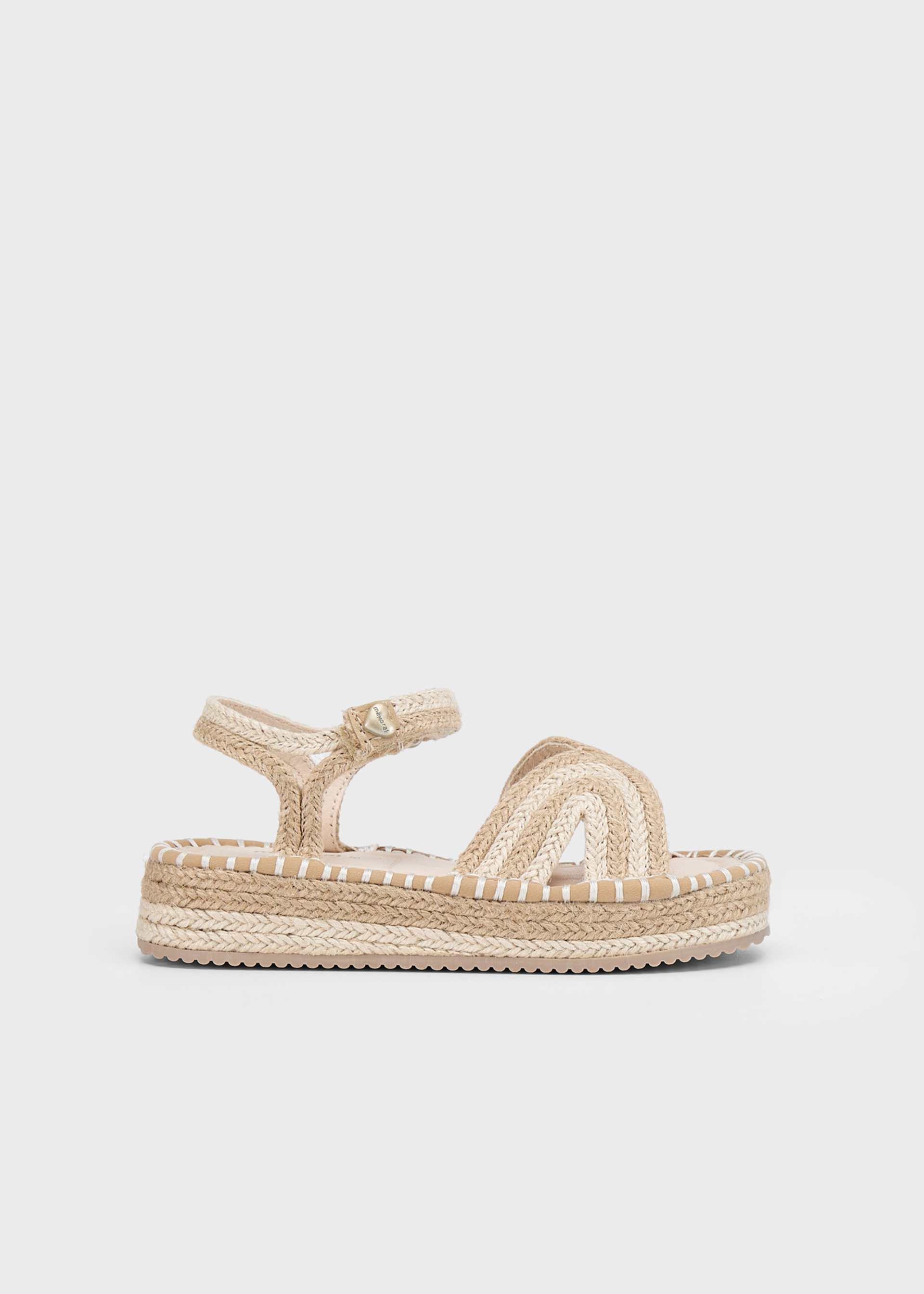 Girl Platform Jute Sandals