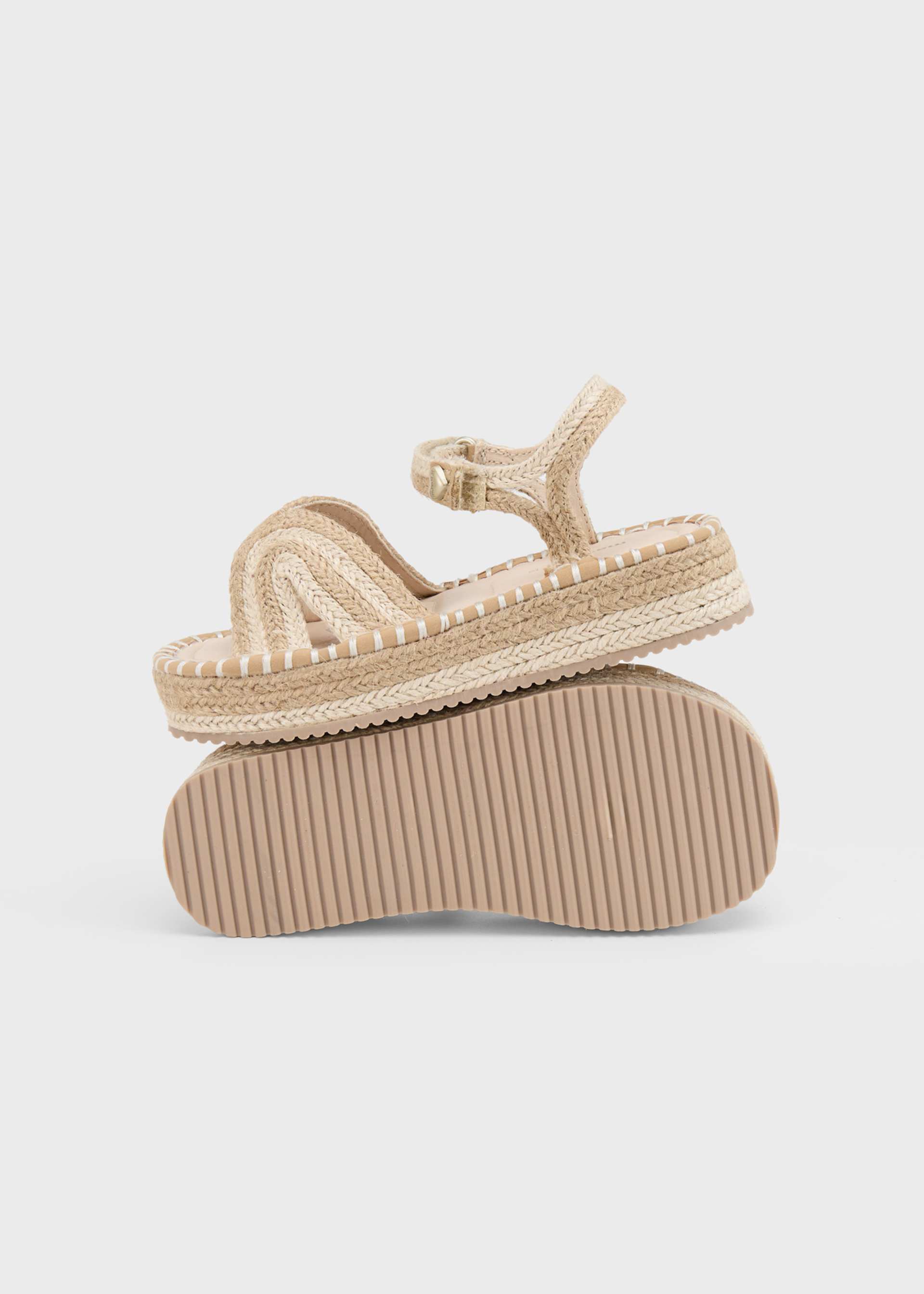 Girl Platform Jute Sandals