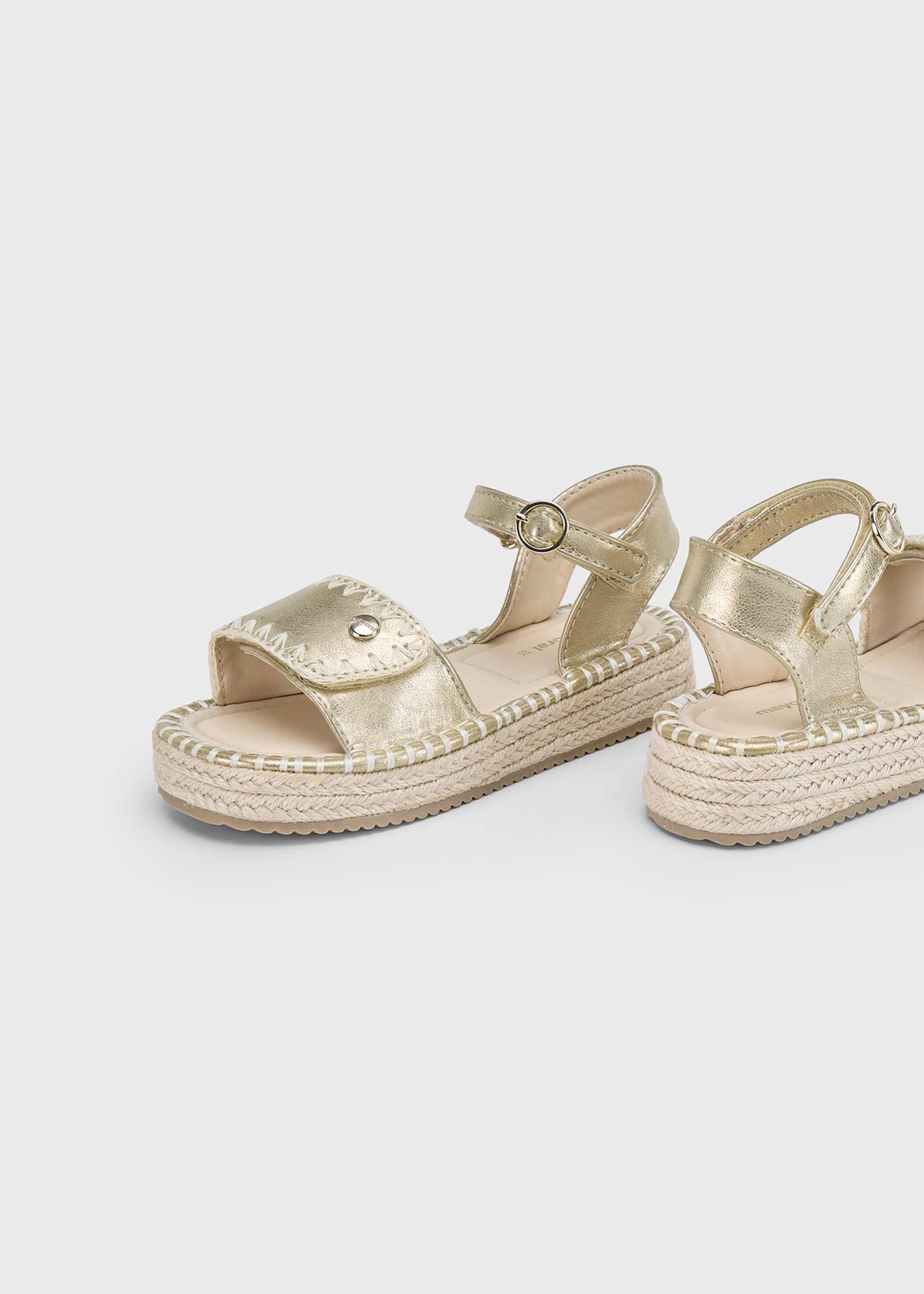 Girl Platform Jute Sandals