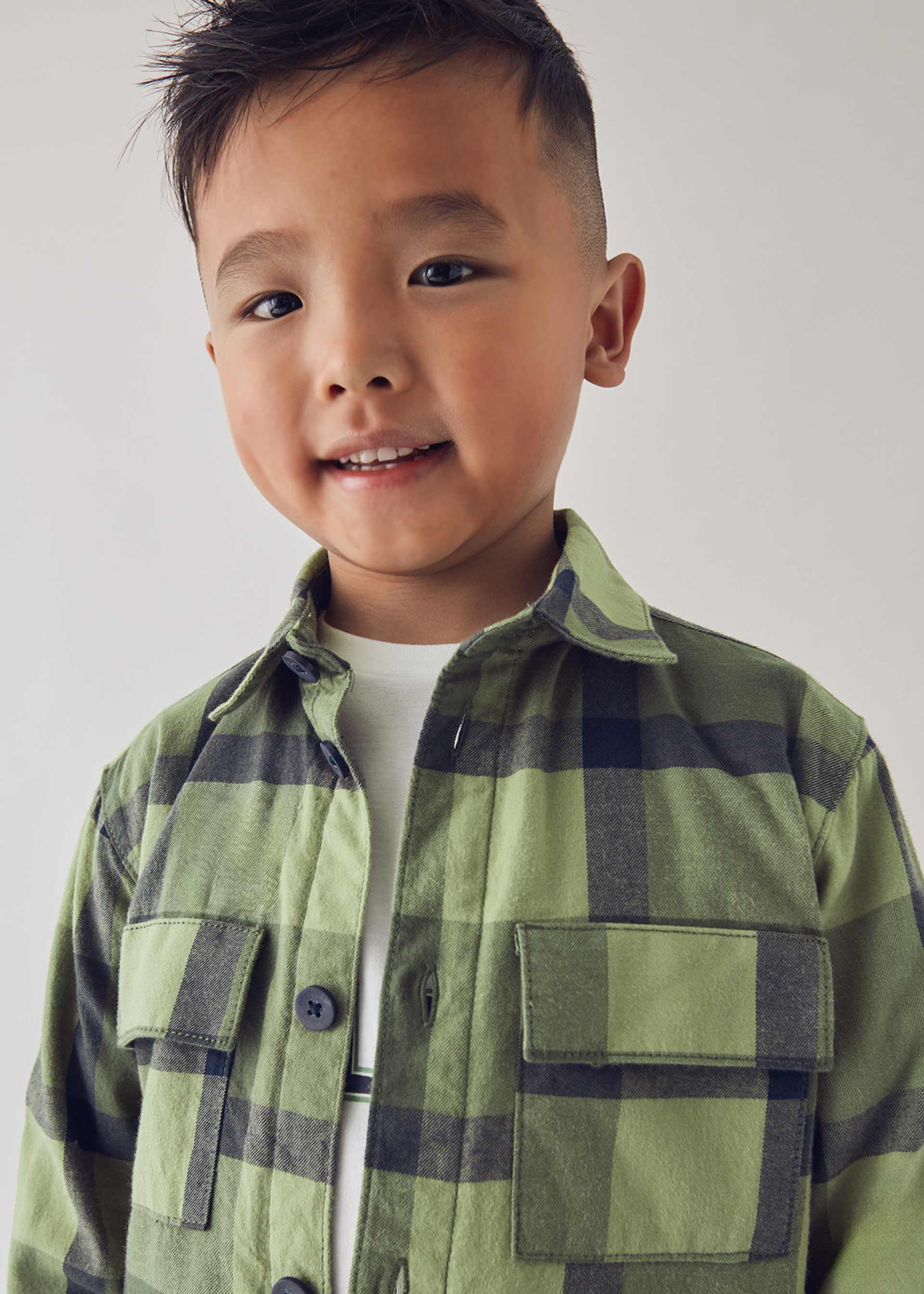 Boy Plaid Overshirt