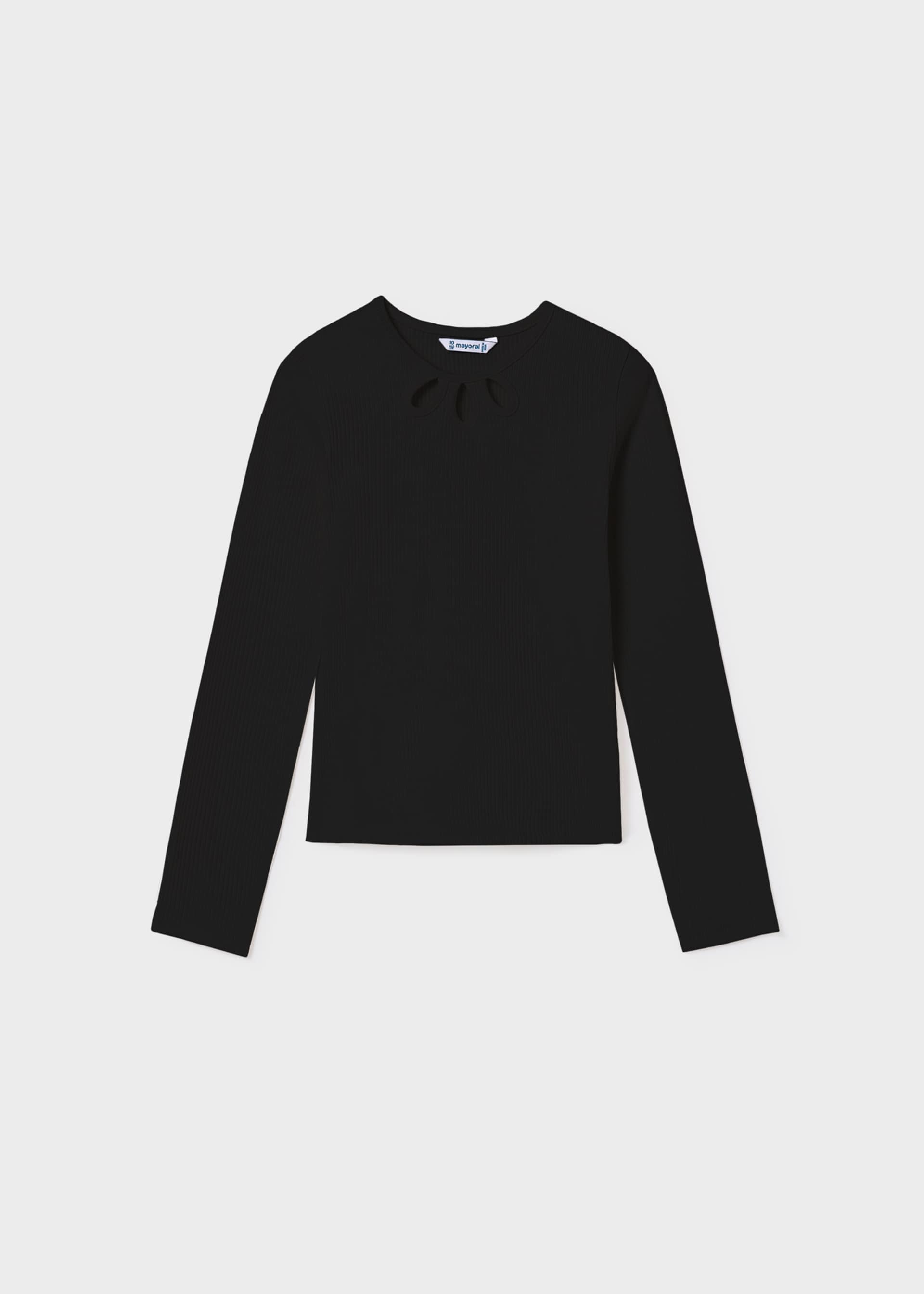 Girls rib knit T-shirt