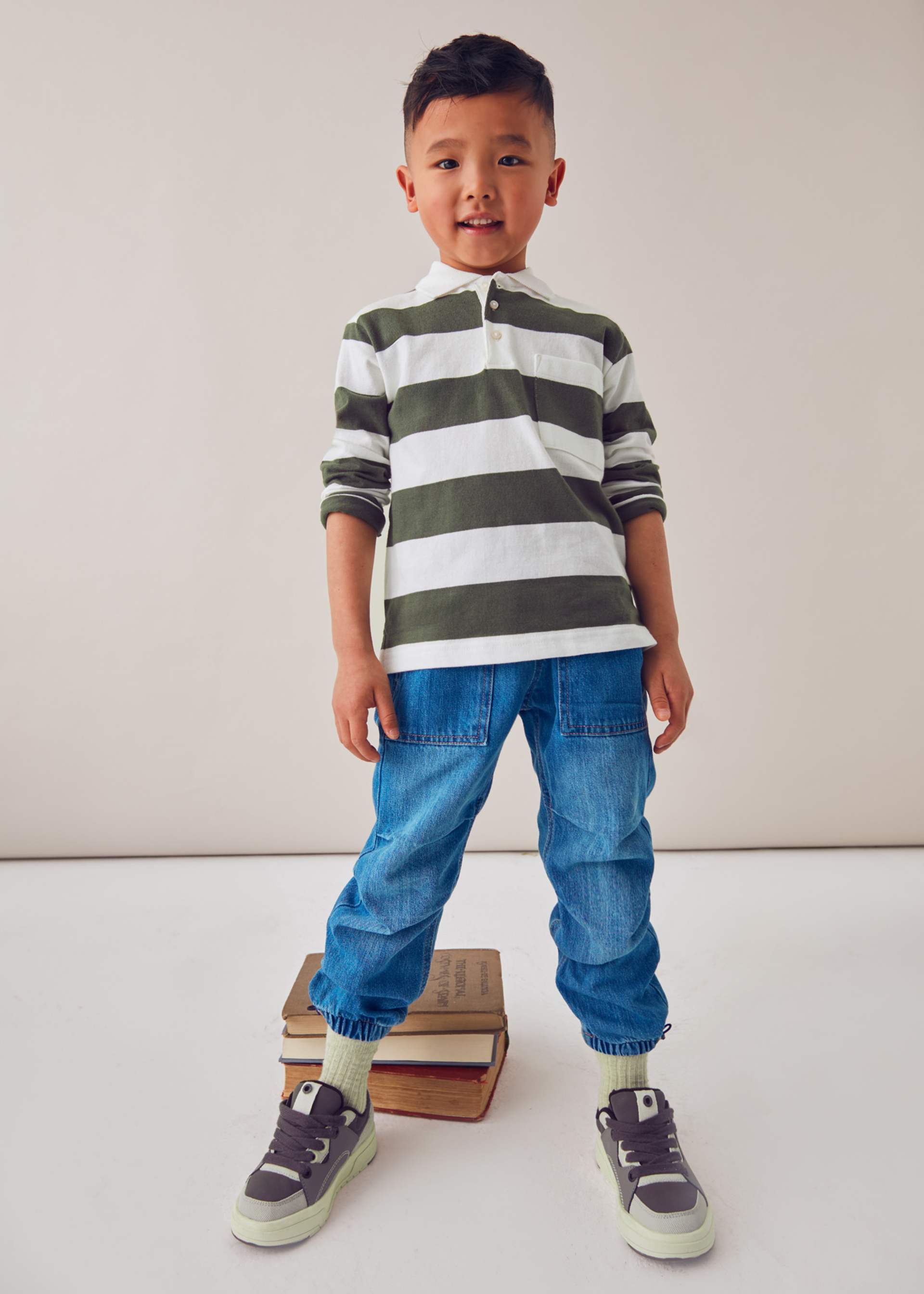 Pantalón vaquero parachute niño