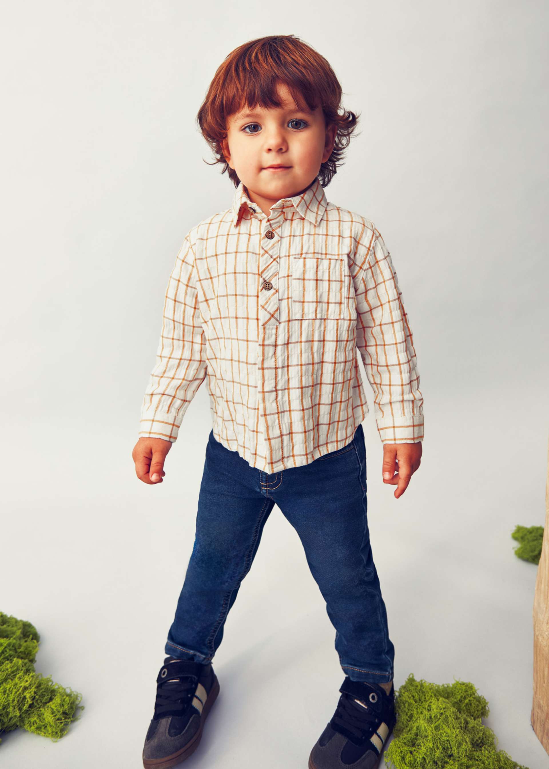 Chemise à carreaux bébé