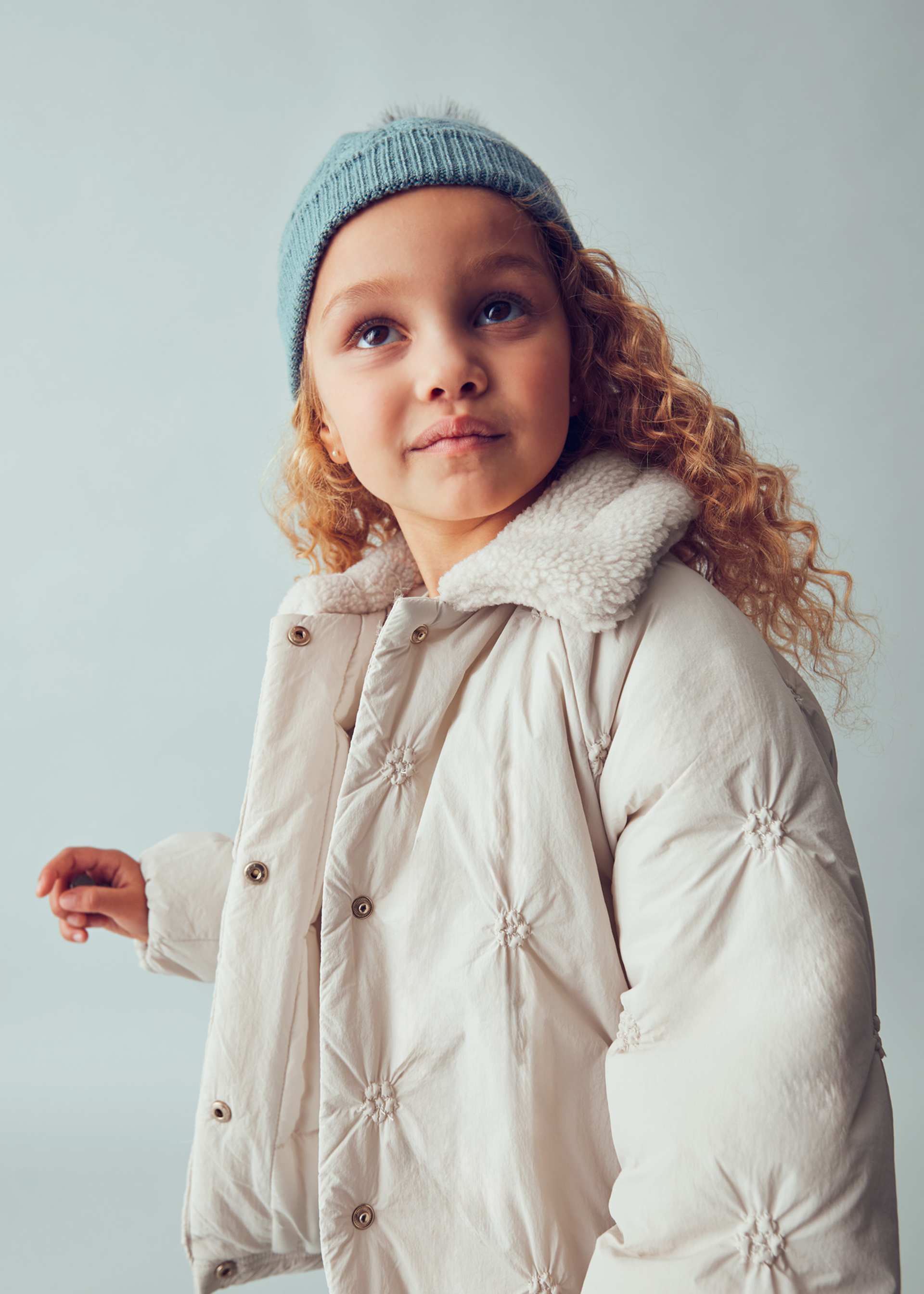 Girls microfibre coat