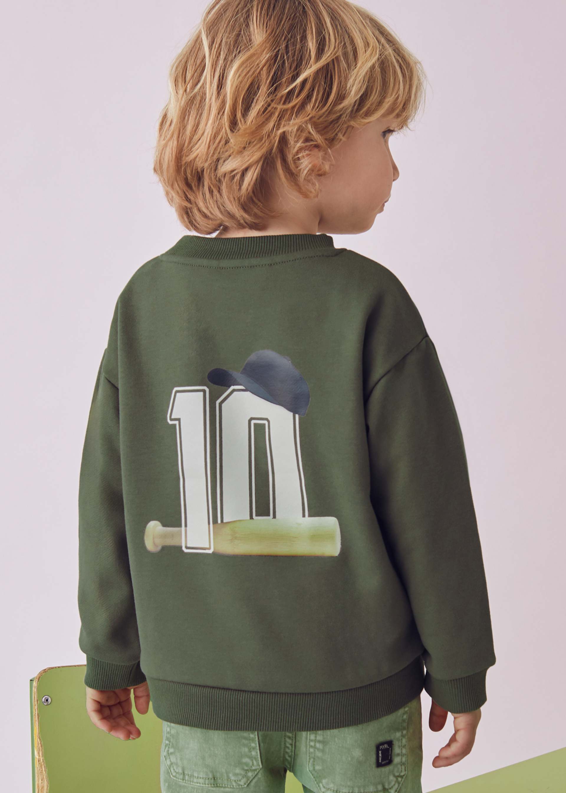 Sweat imprimé au dos garçon