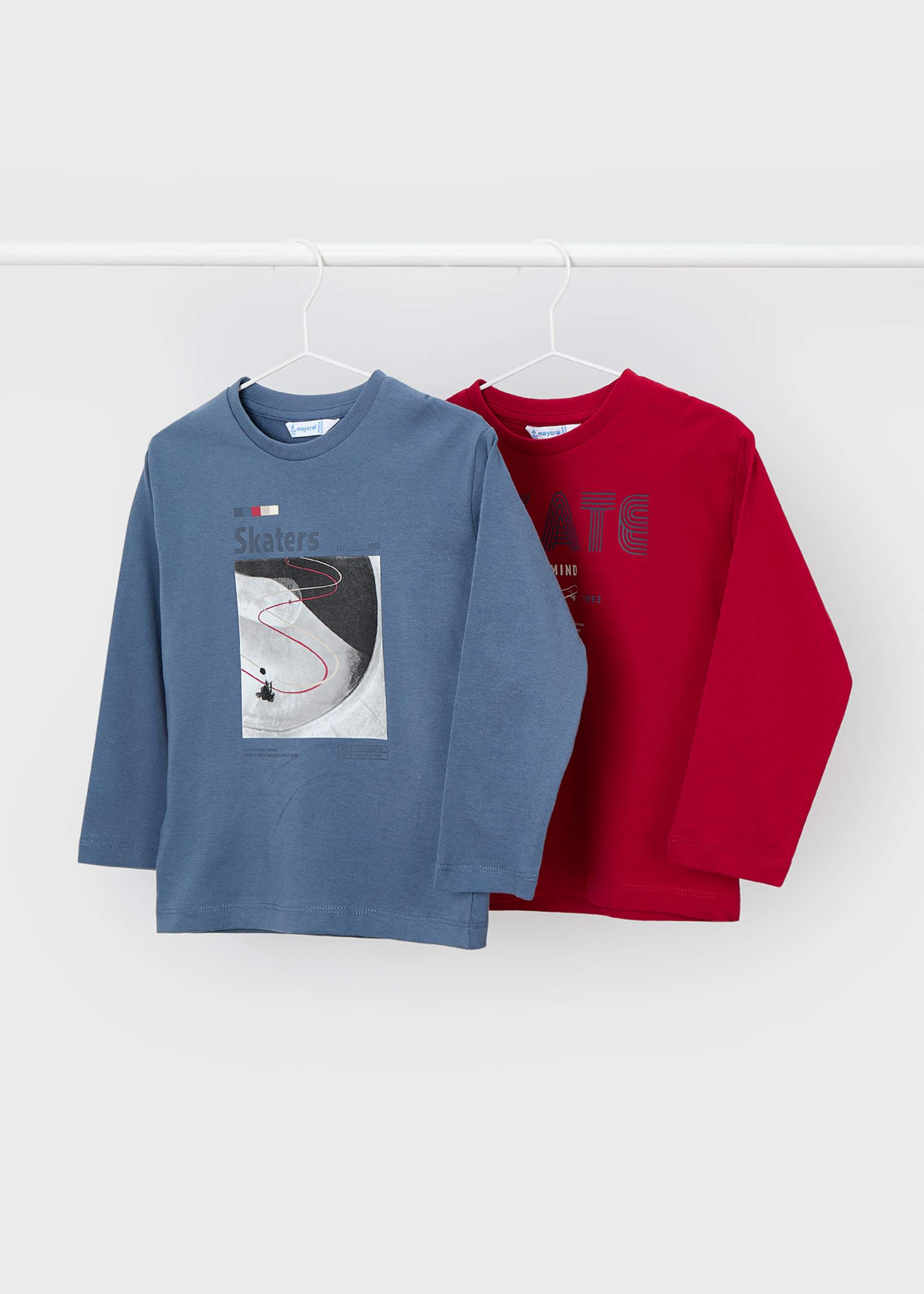 Boys set of 2 long sleeved skate shirts