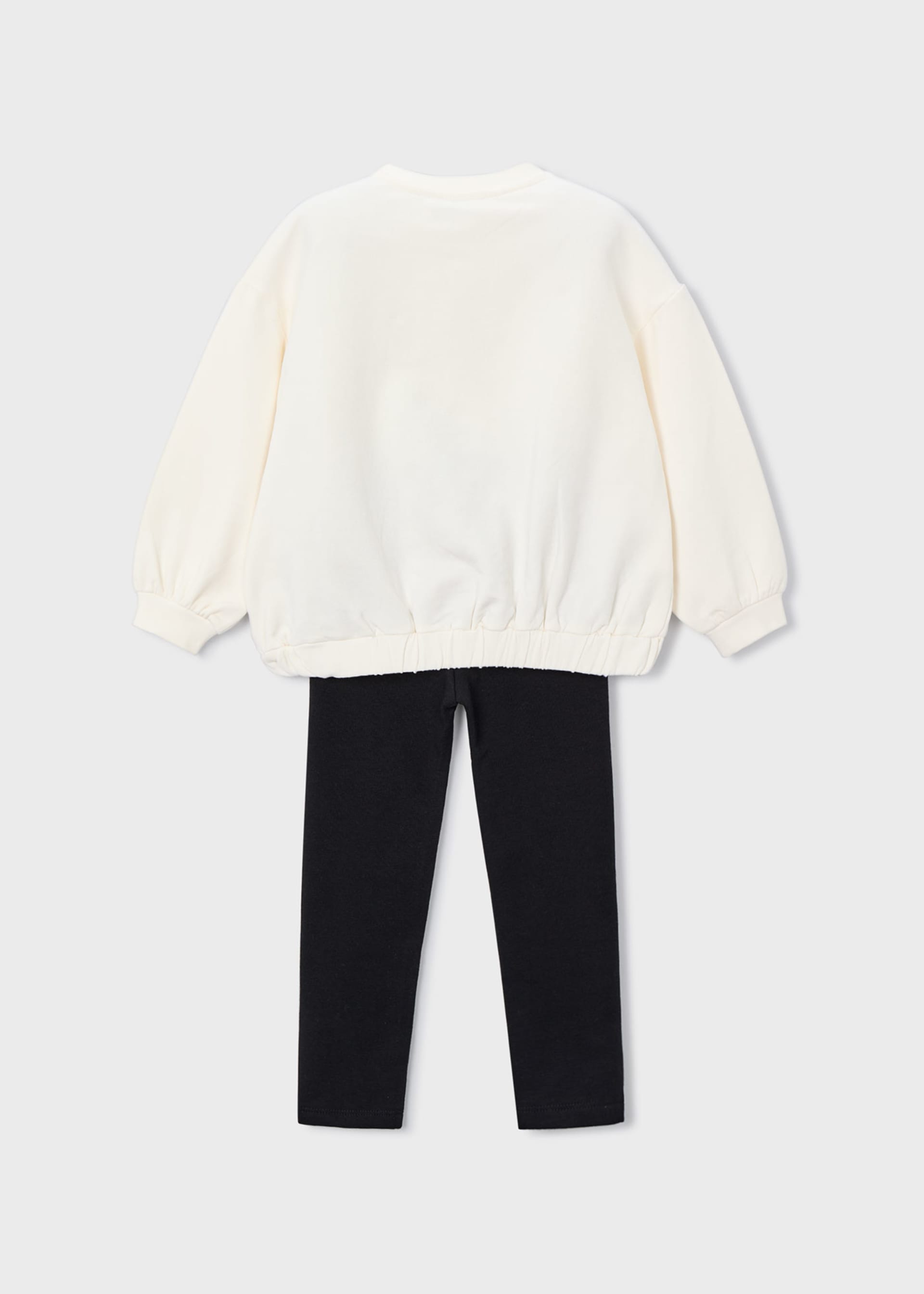 Conjunto legging y sudadera lazo niña