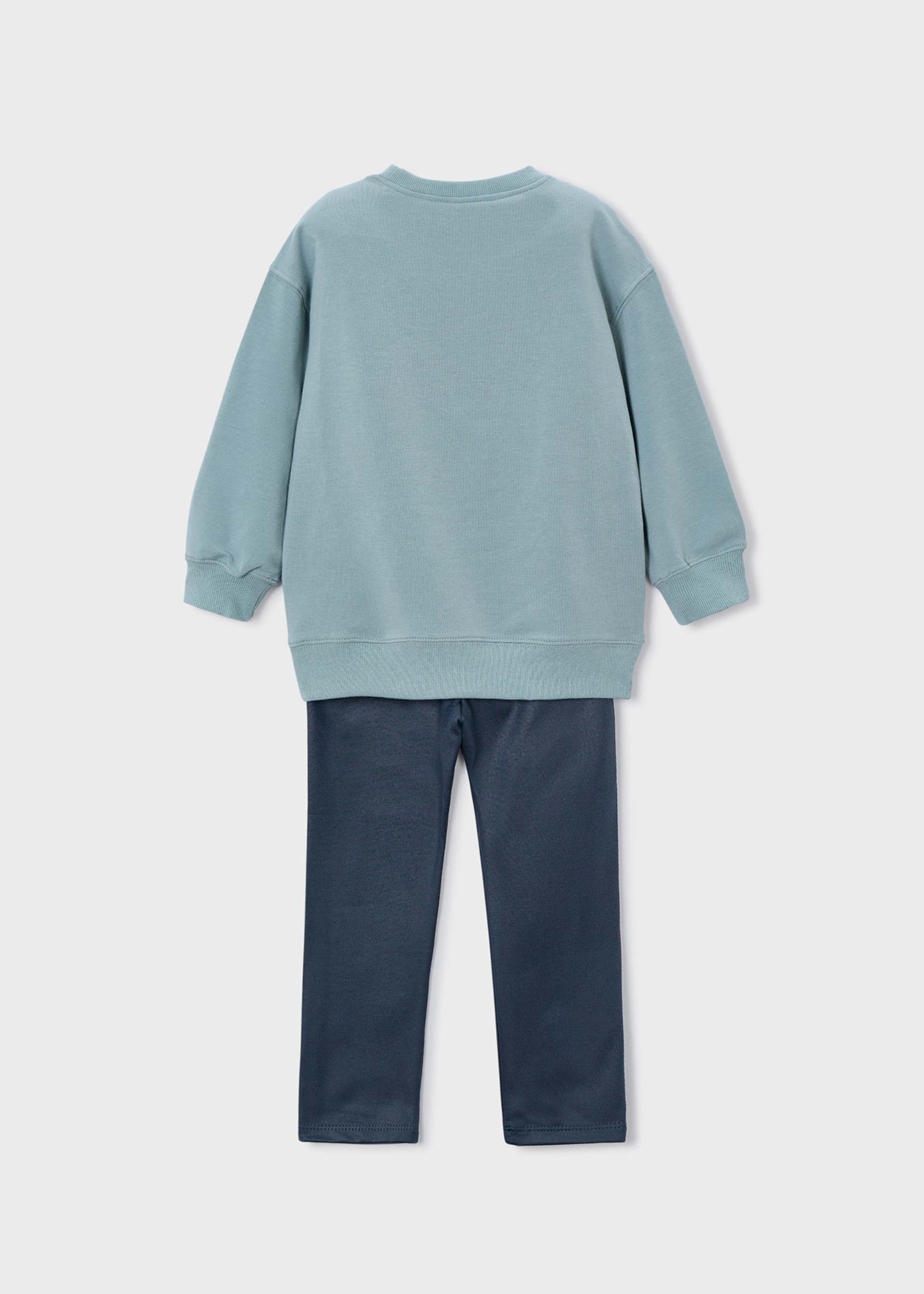 Girl Printed Sweatshirt and Leggings Set