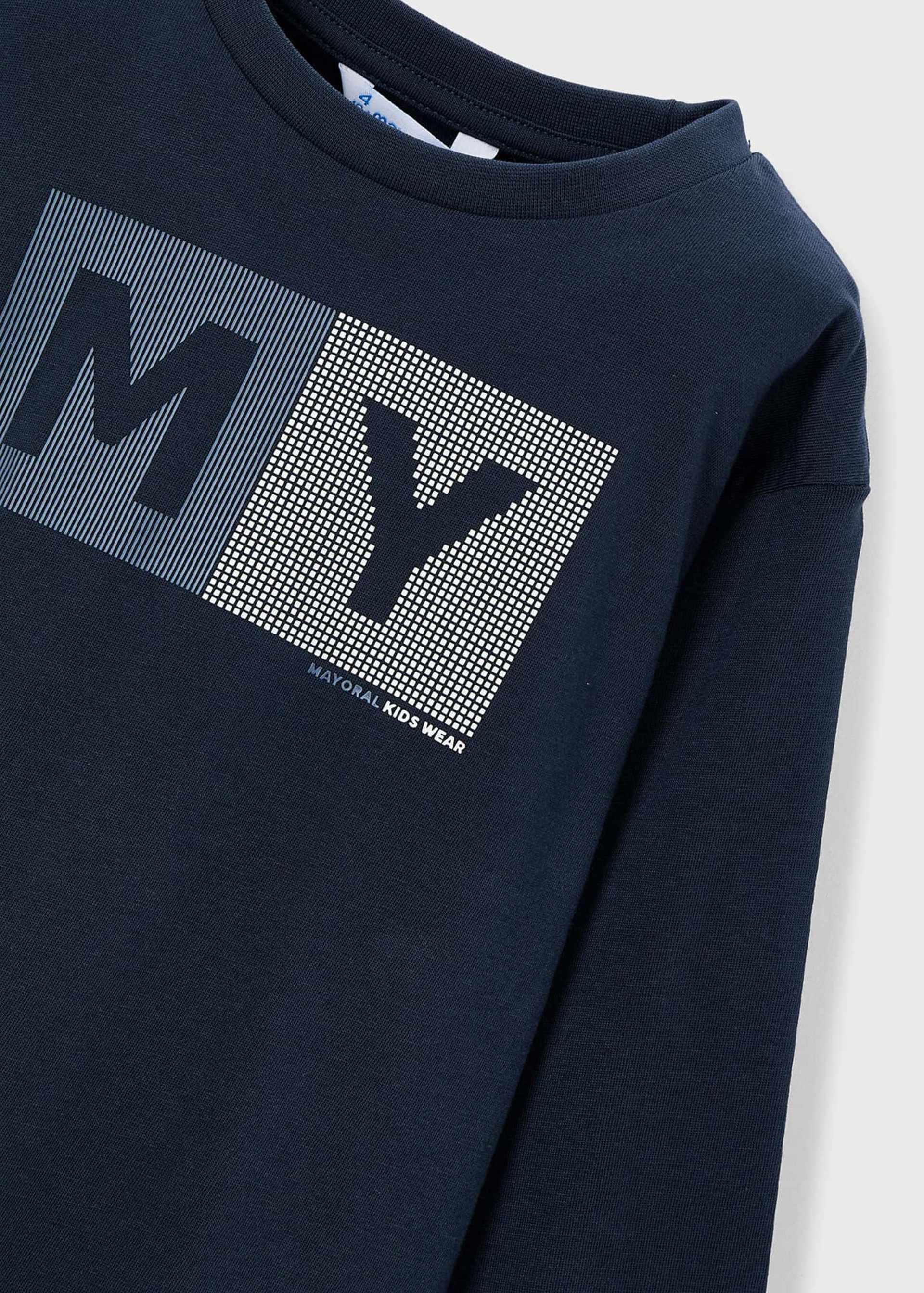 Camiseta letras básica niño