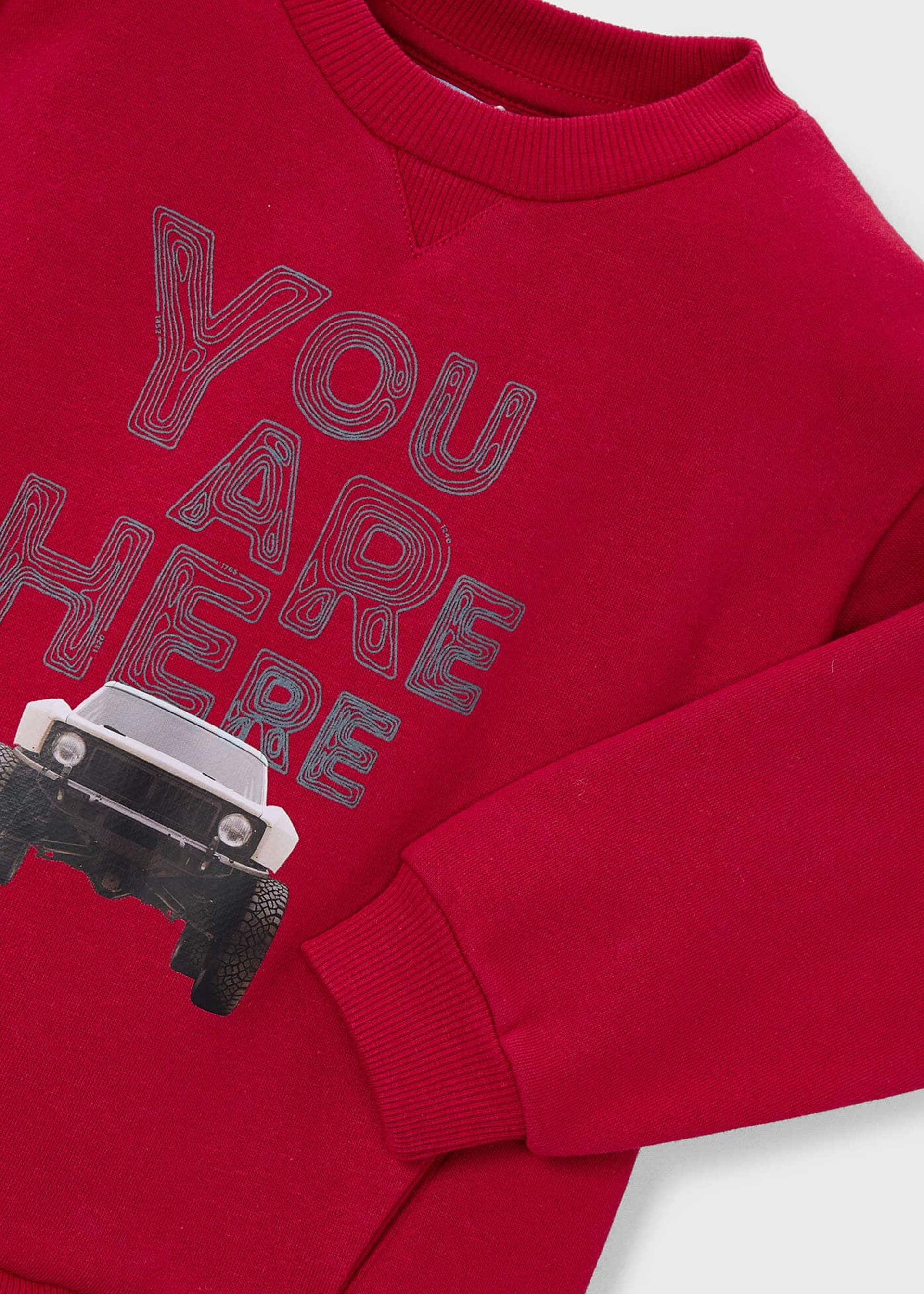 Sweatshirt Auto Jungen