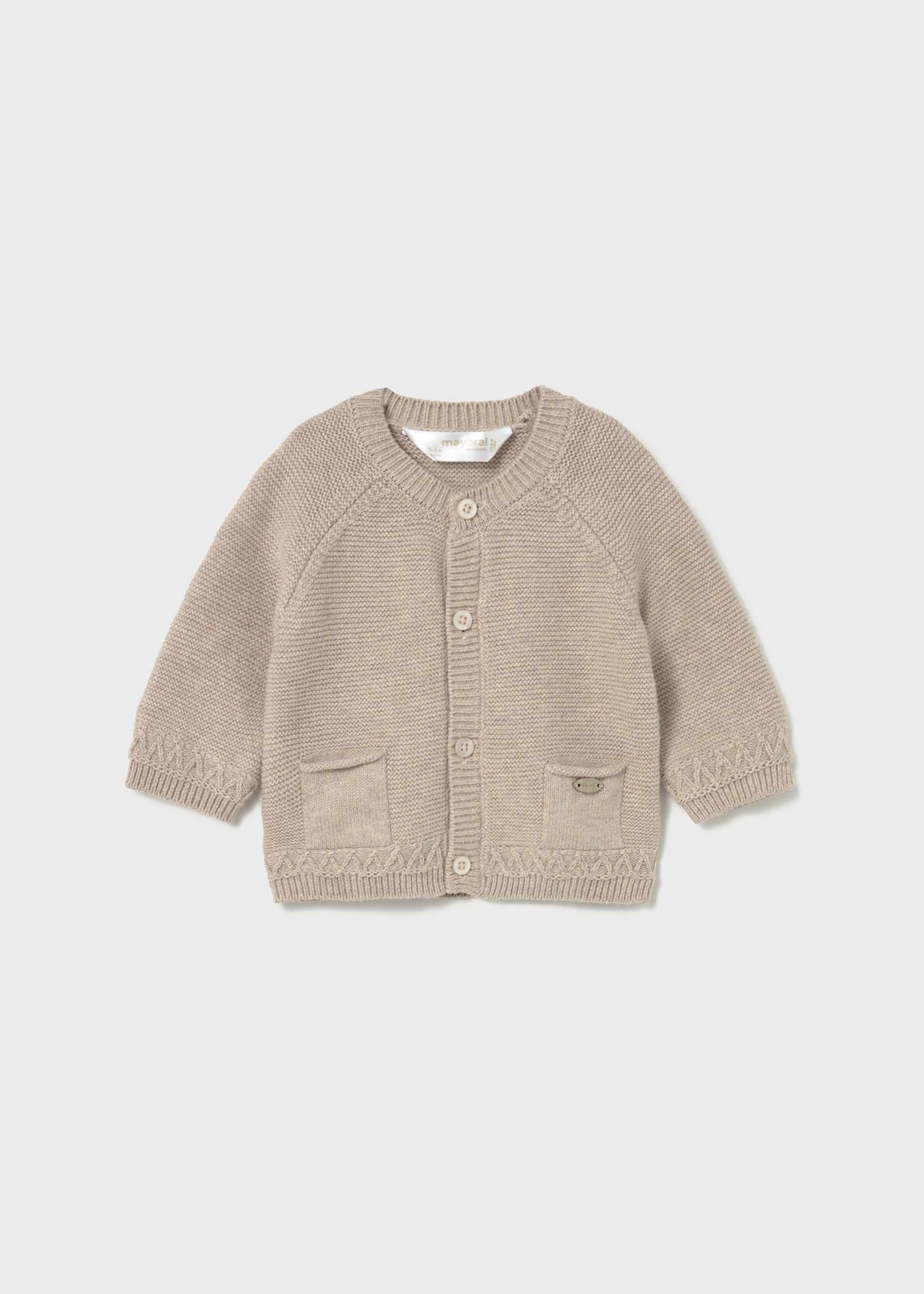 Newborn Boy Soft Knit Cardigan Newborn Boy Soft Knit Cardigan