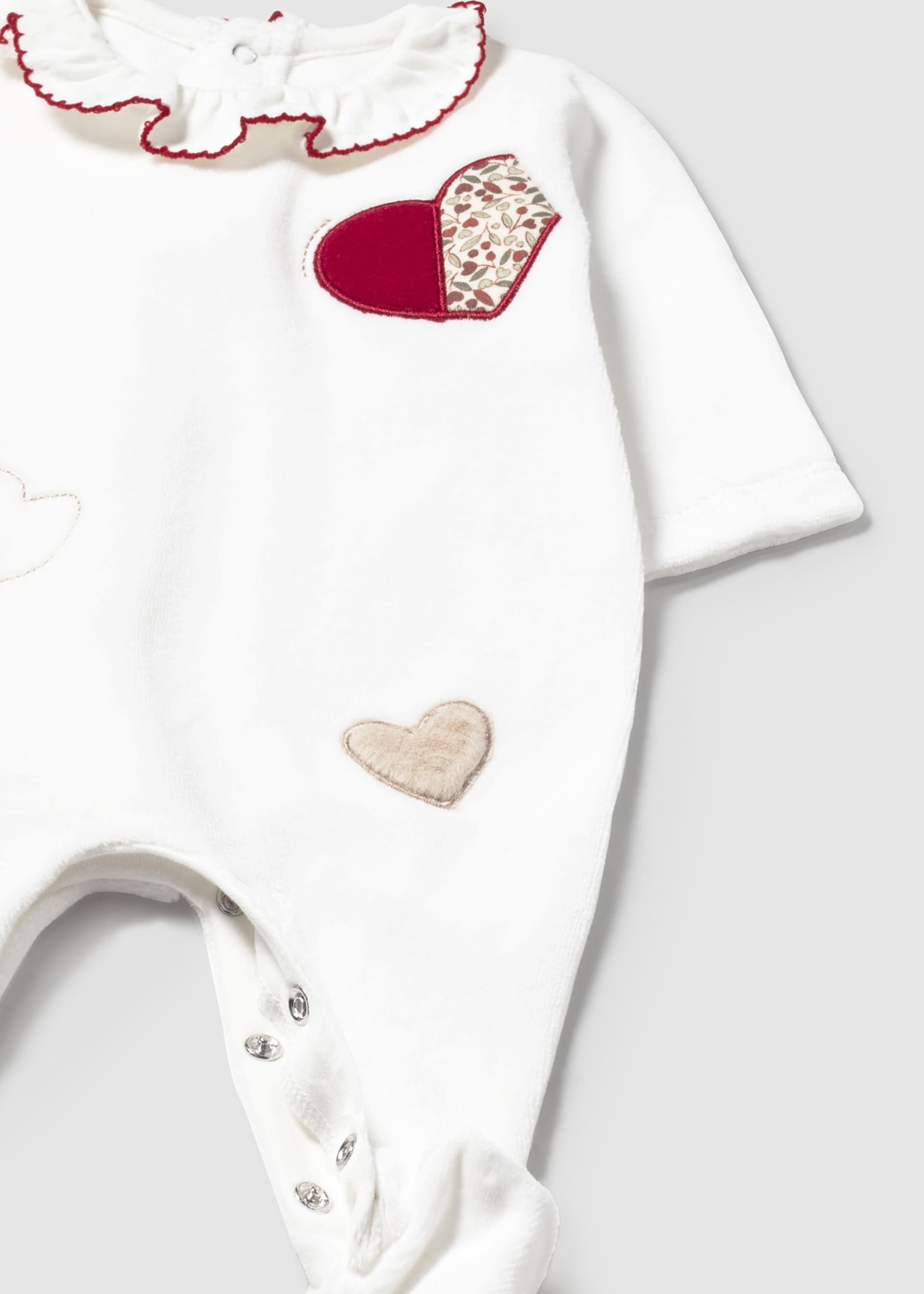 Newborn Girl 2-Piece Velour One Piece Set Newborn Girl 2-Piece Velour One Piece Set