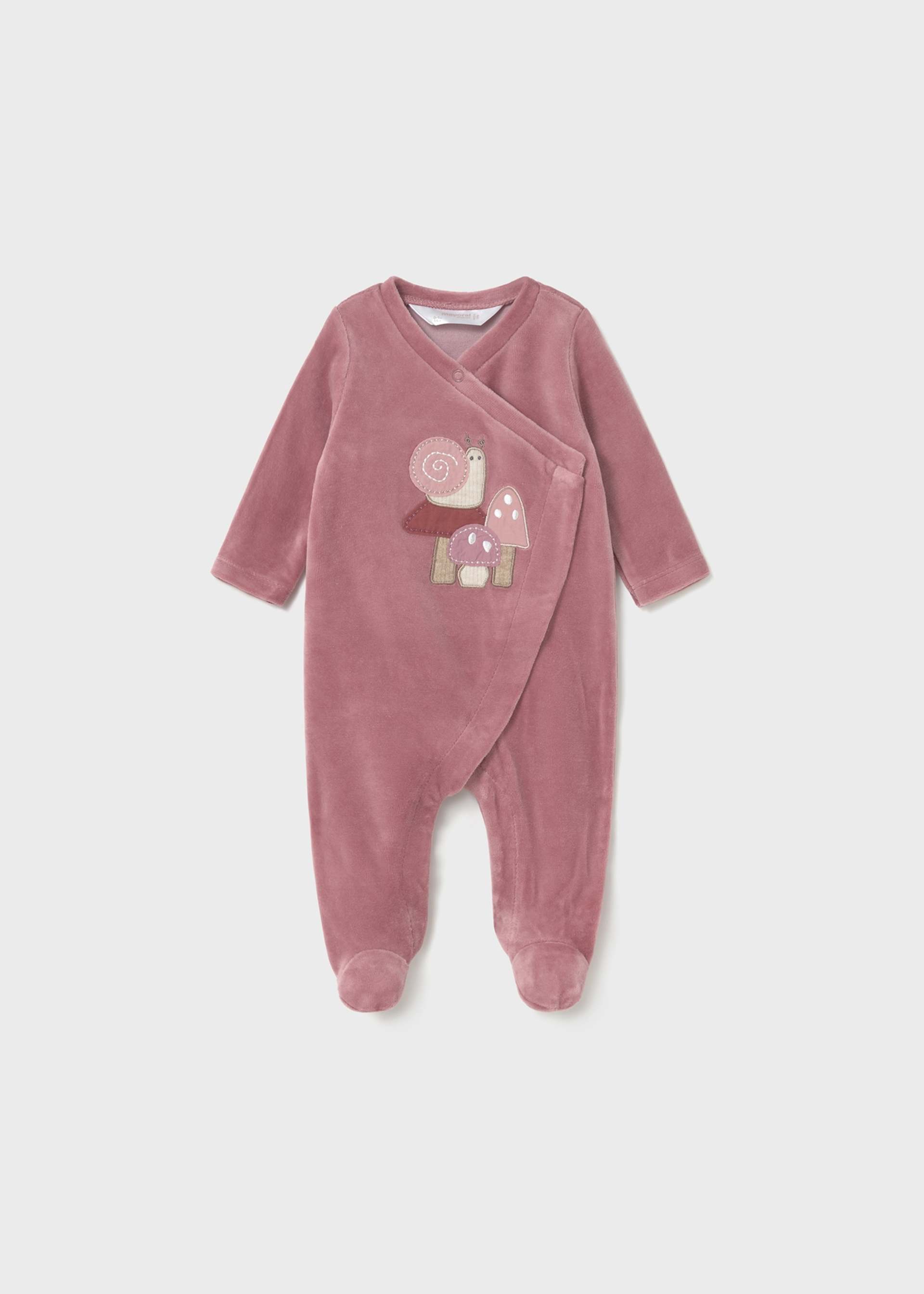 Set 2 babygrows aveludados recém nascida