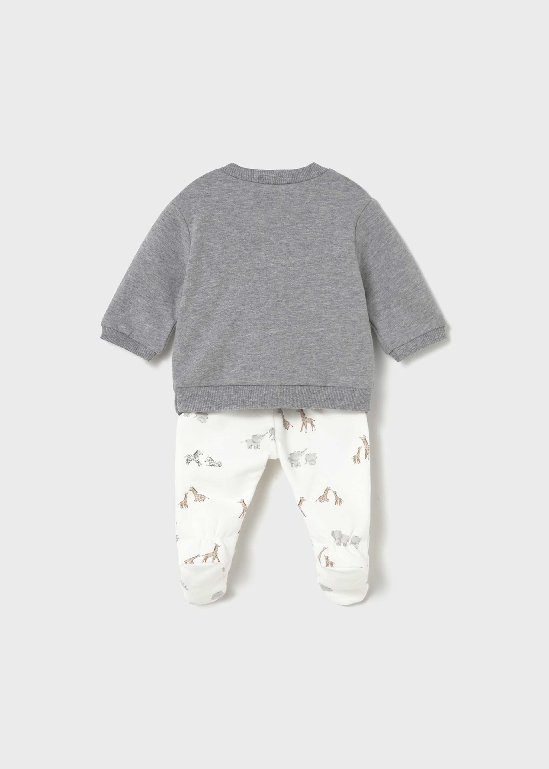 Newborn jumper and footed leggings set