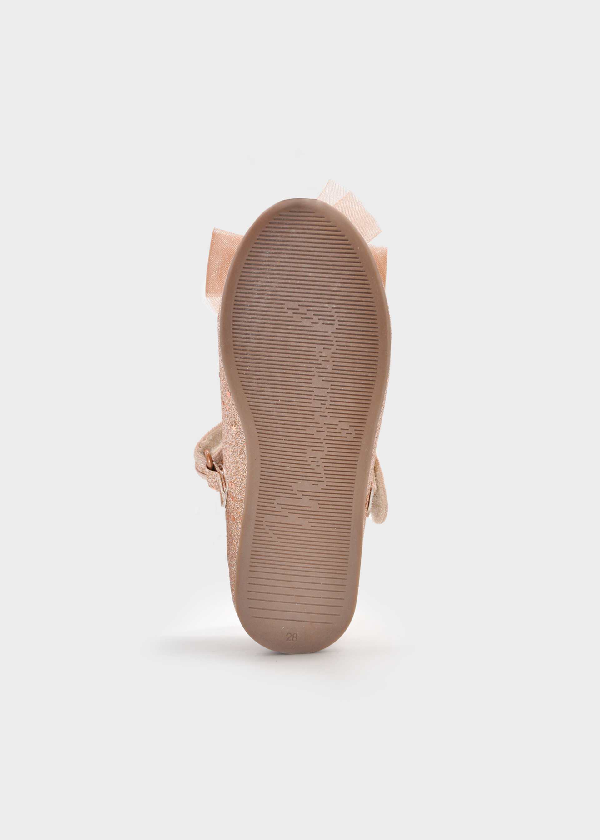 Ballerines nœud paillettes fille