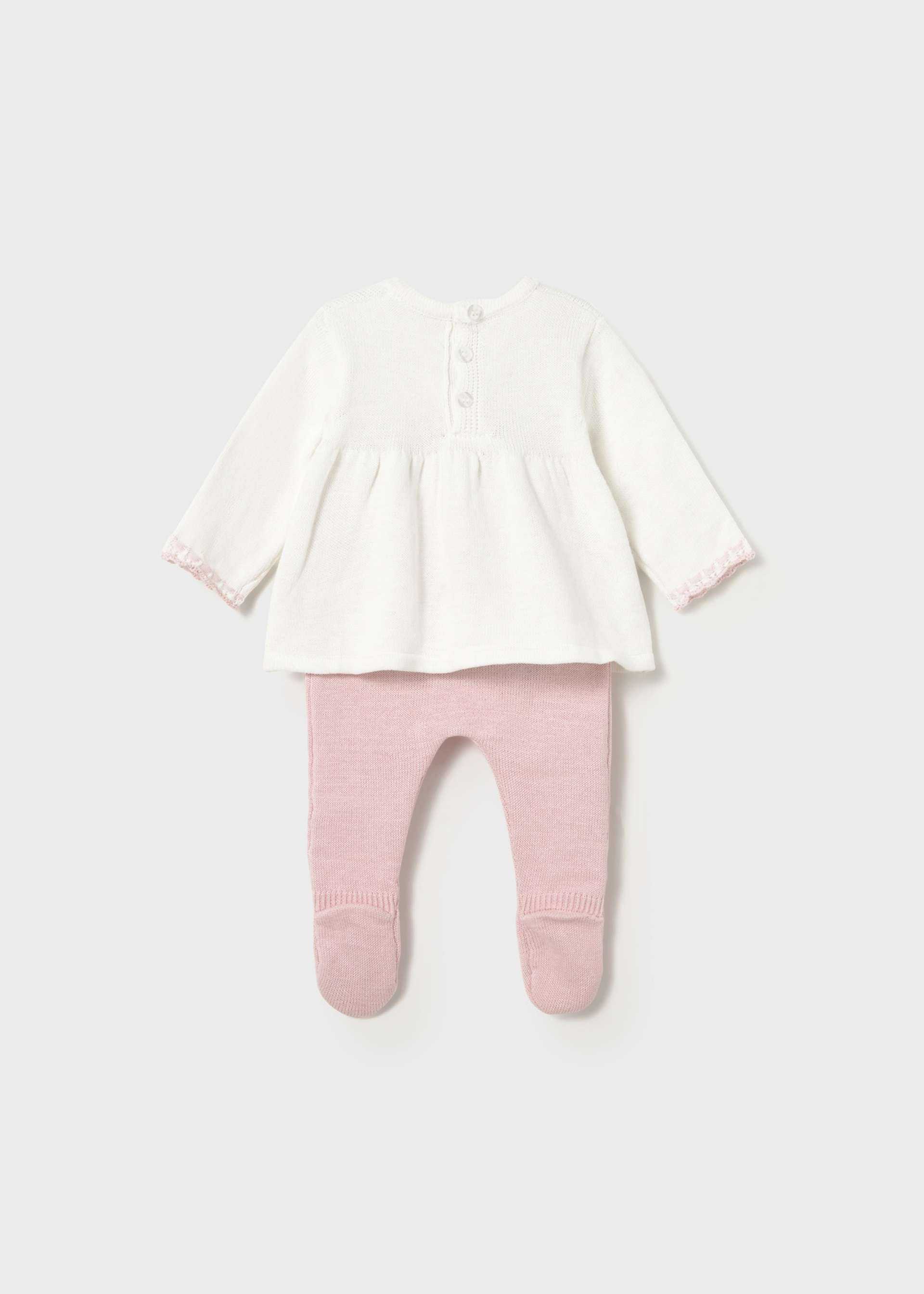 Completo ghettina e maglioncino neonata