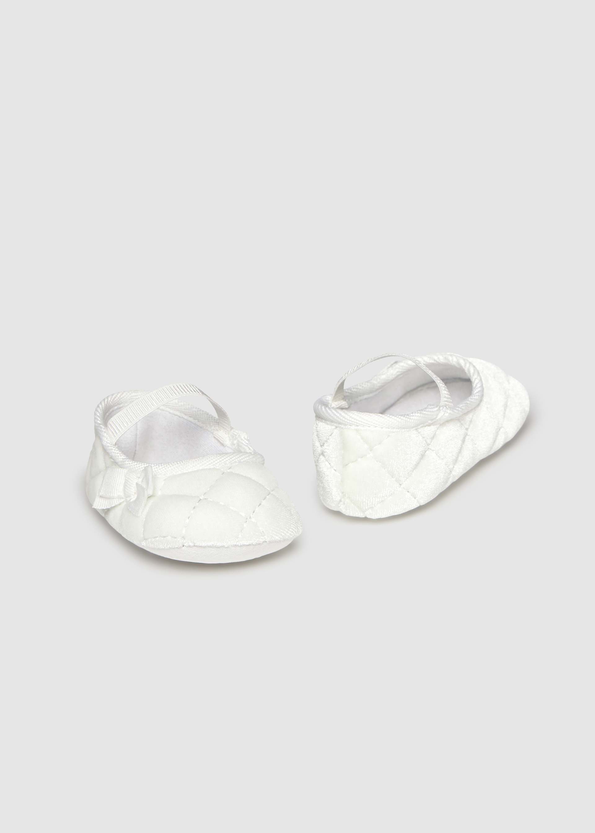 Newborn Girl Velvet Mary Janes