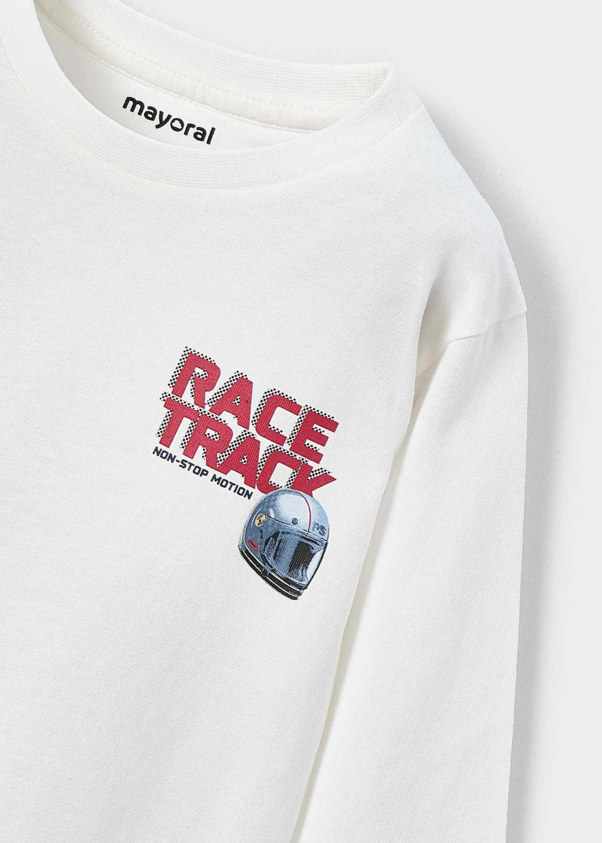 Boys helmet motif t-shirt