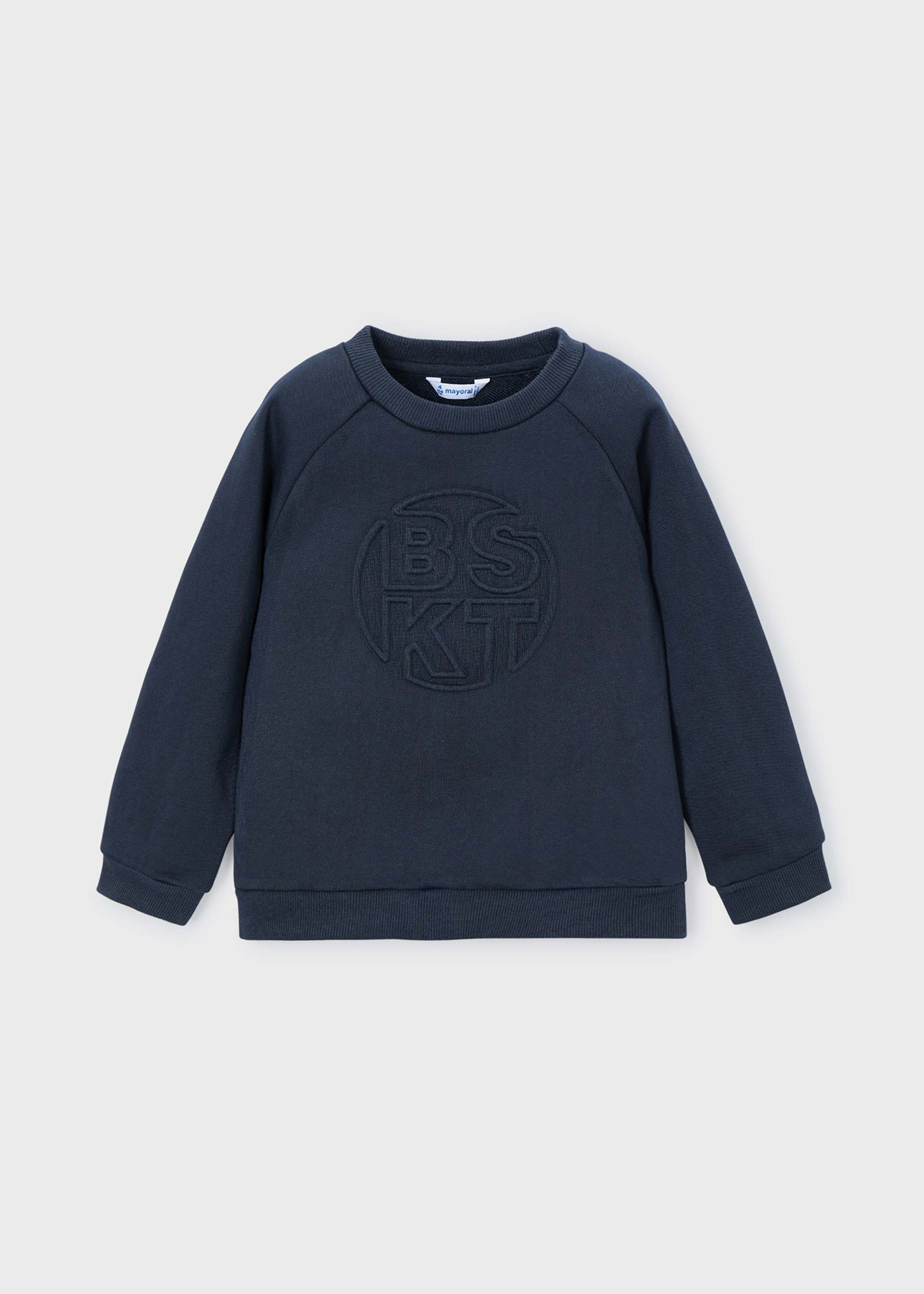 Sweat moto en relief garçon