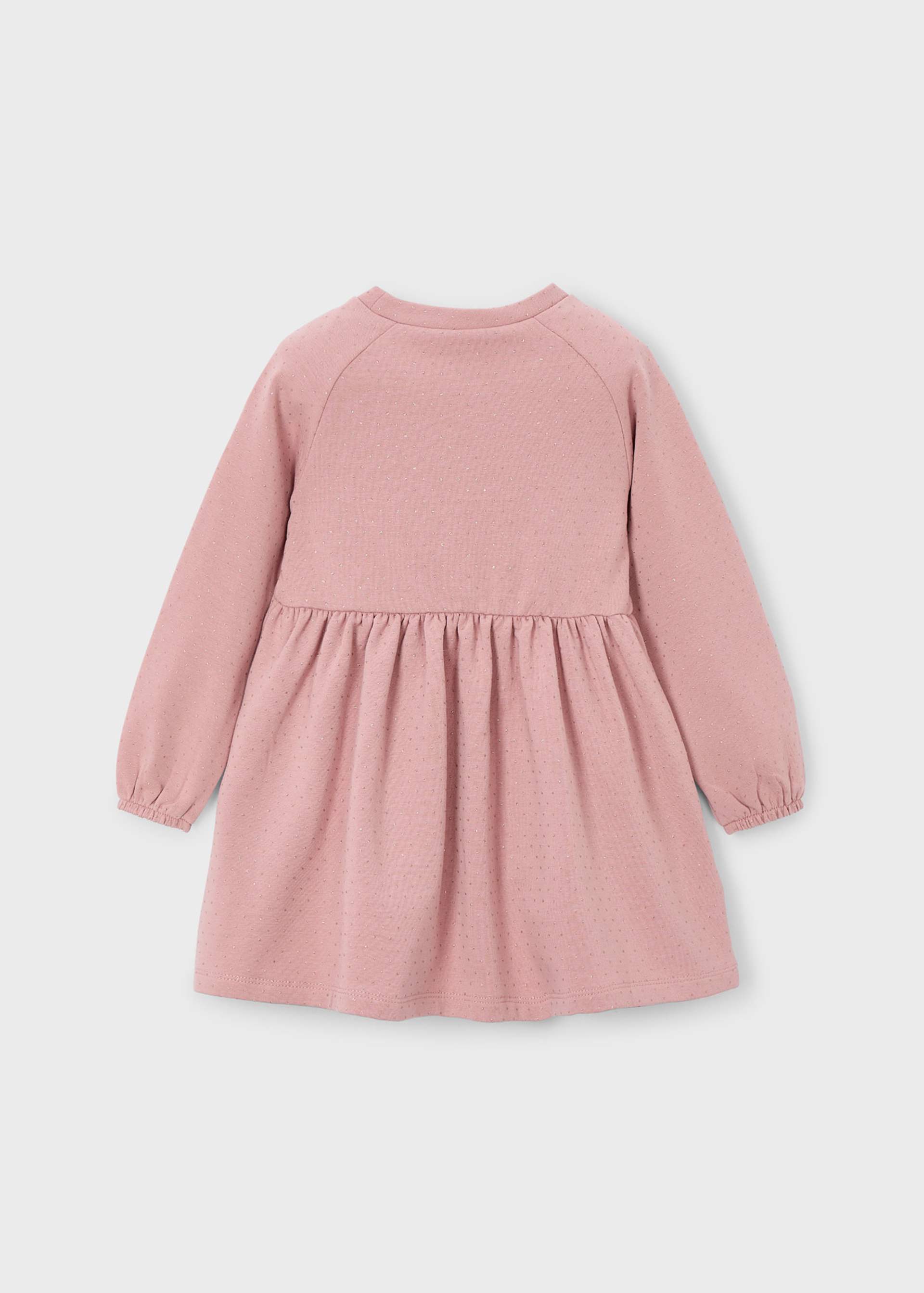 Girls fleece dress with bag