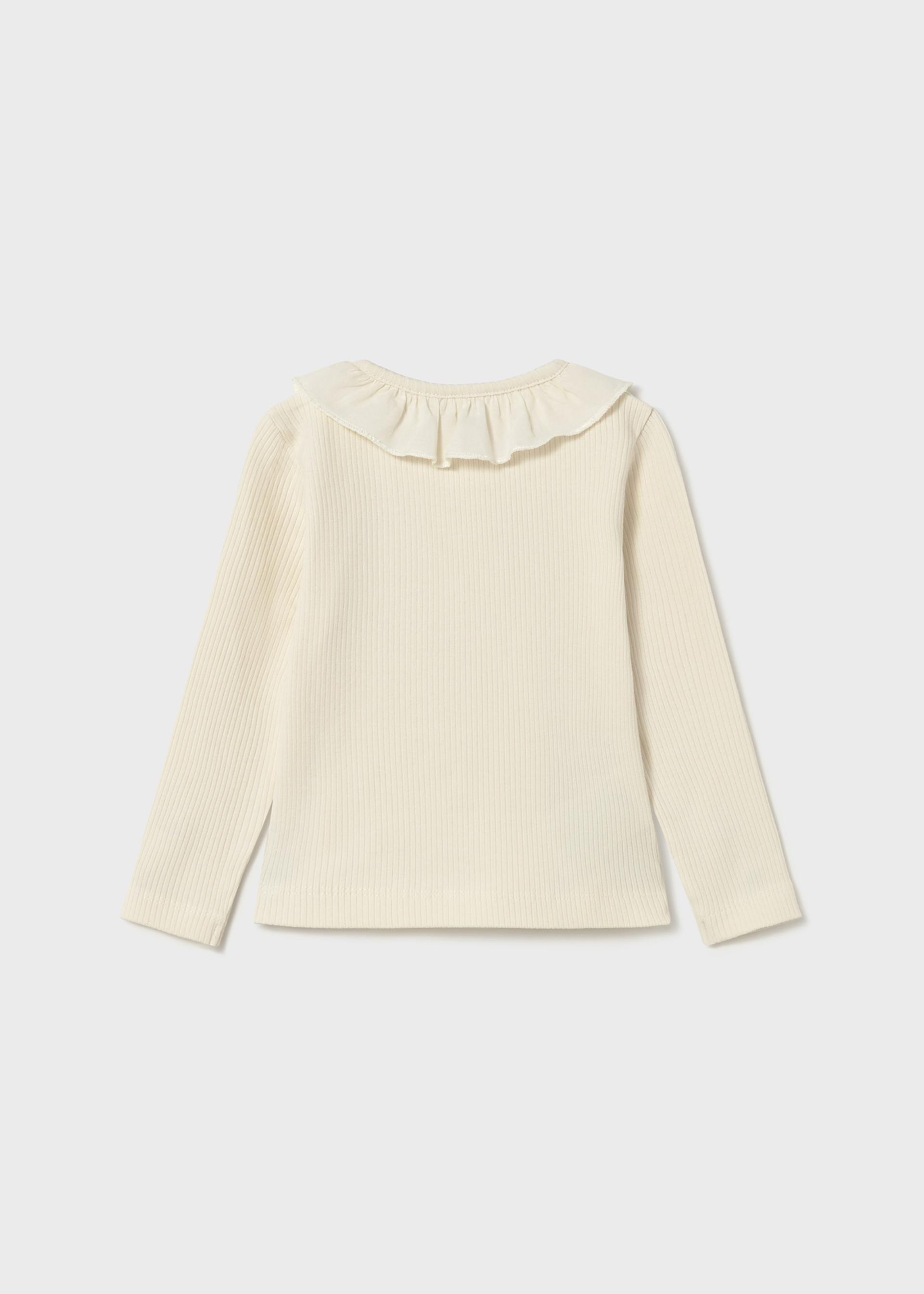 Polo canalé cuello volante bebé Polo canalé cuello volante bebé