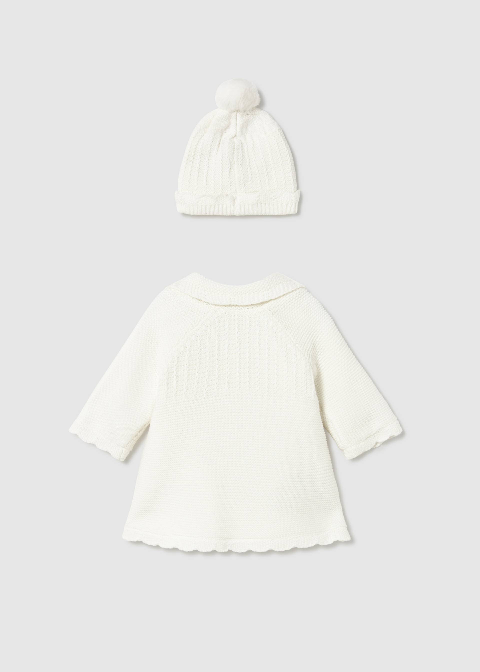 Newborn knitted coat with hat Newborn knitted coat with hat