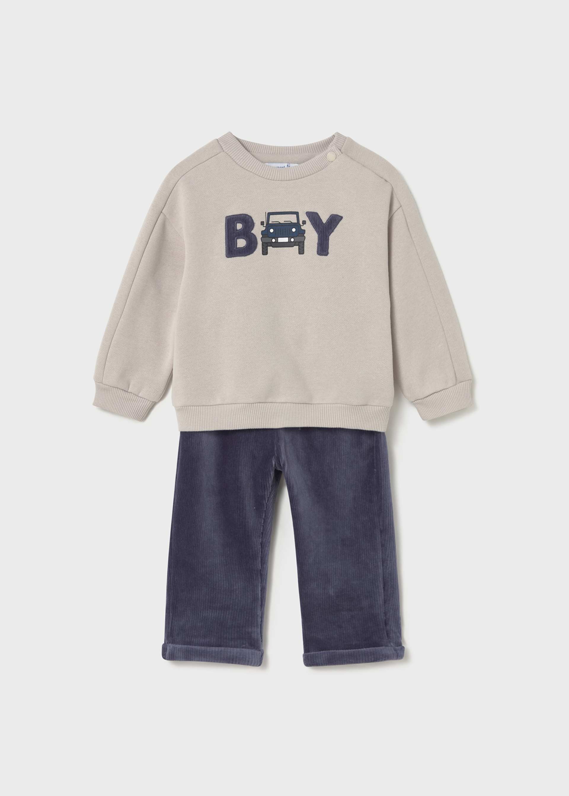 Baby jumper and trouser set