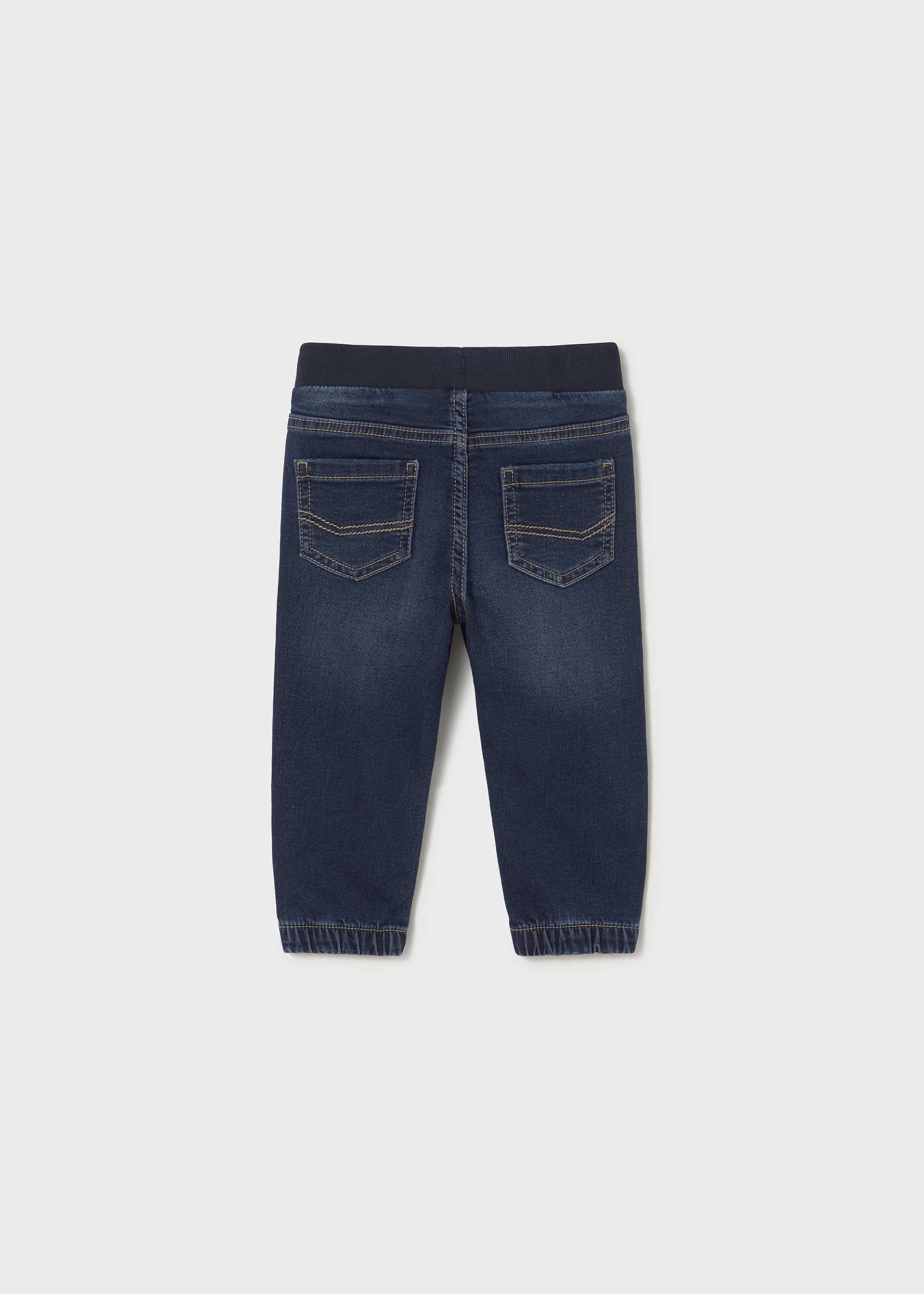 Pantalone lungo jeans jogger neonato