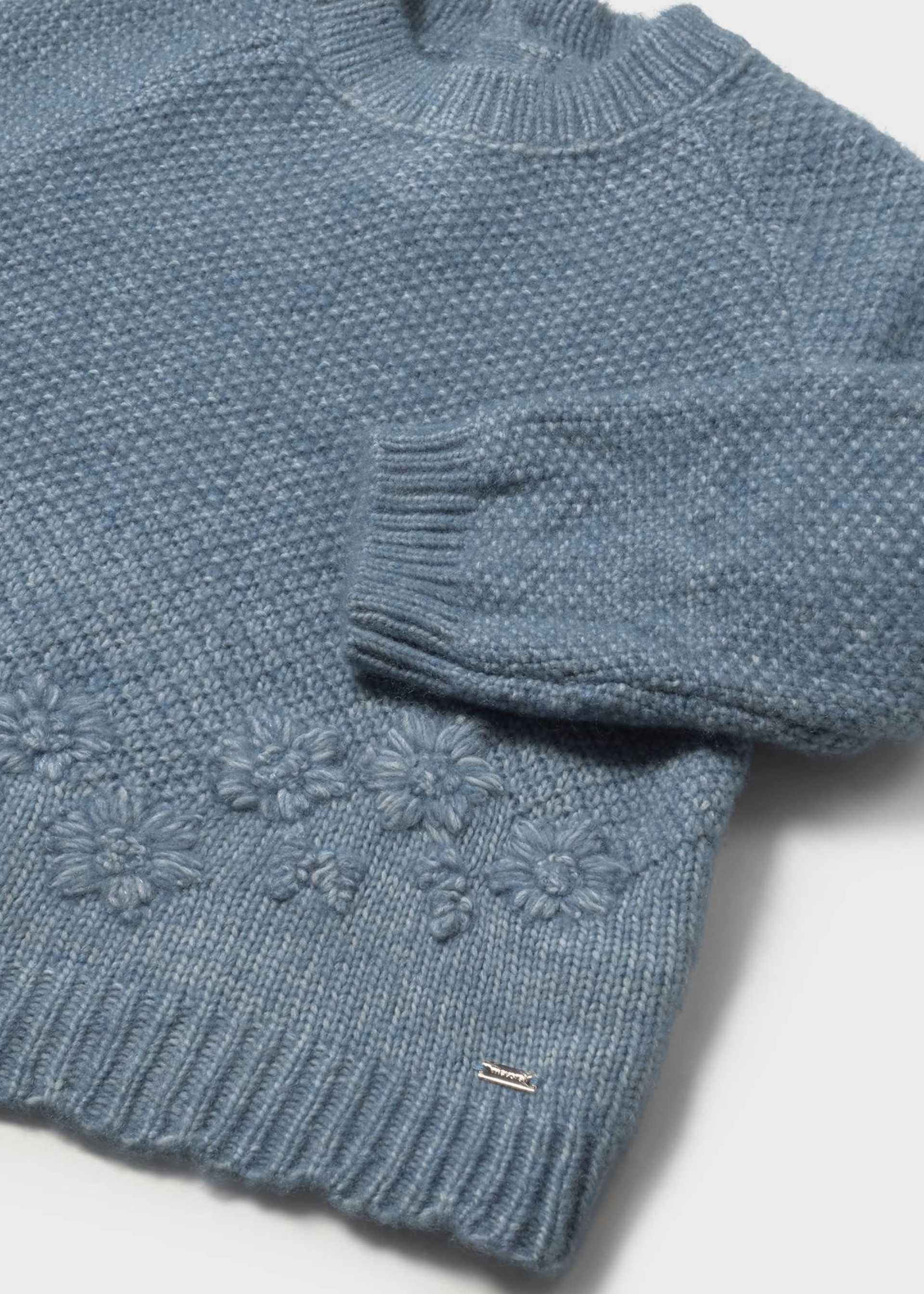 Pullover Blumenstickerei Baby