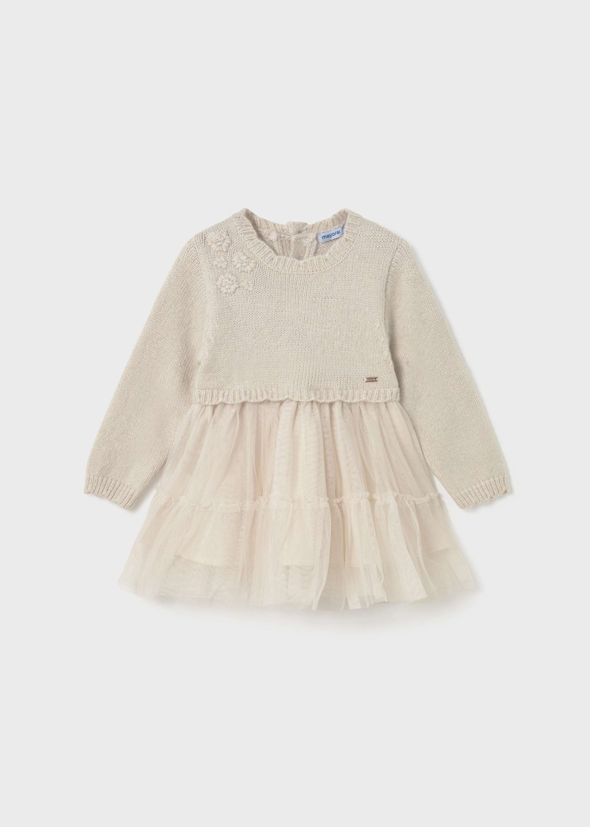 Baby combined knitted dress Baby combined knitted dress