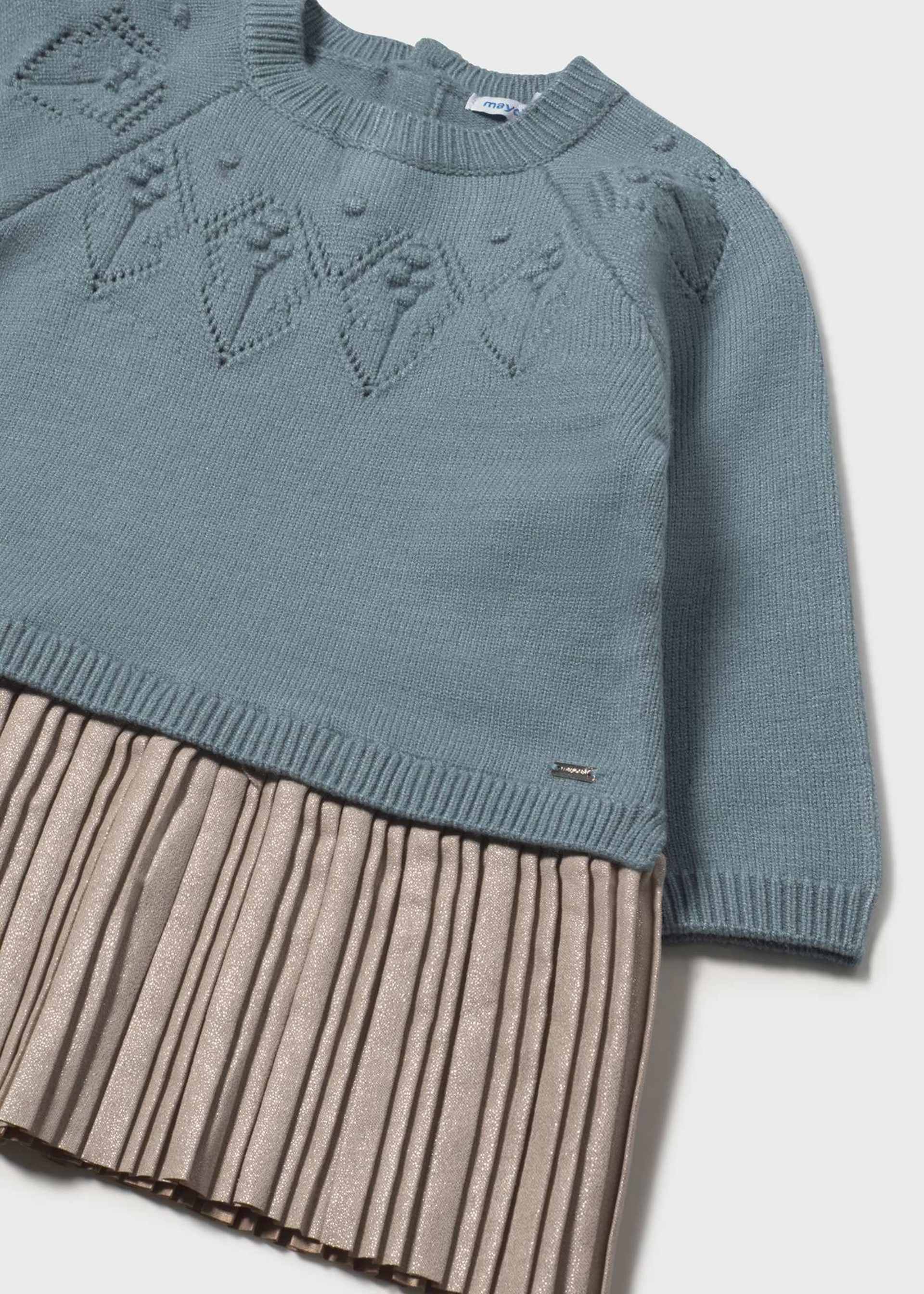 Robe combinée tricot bébé