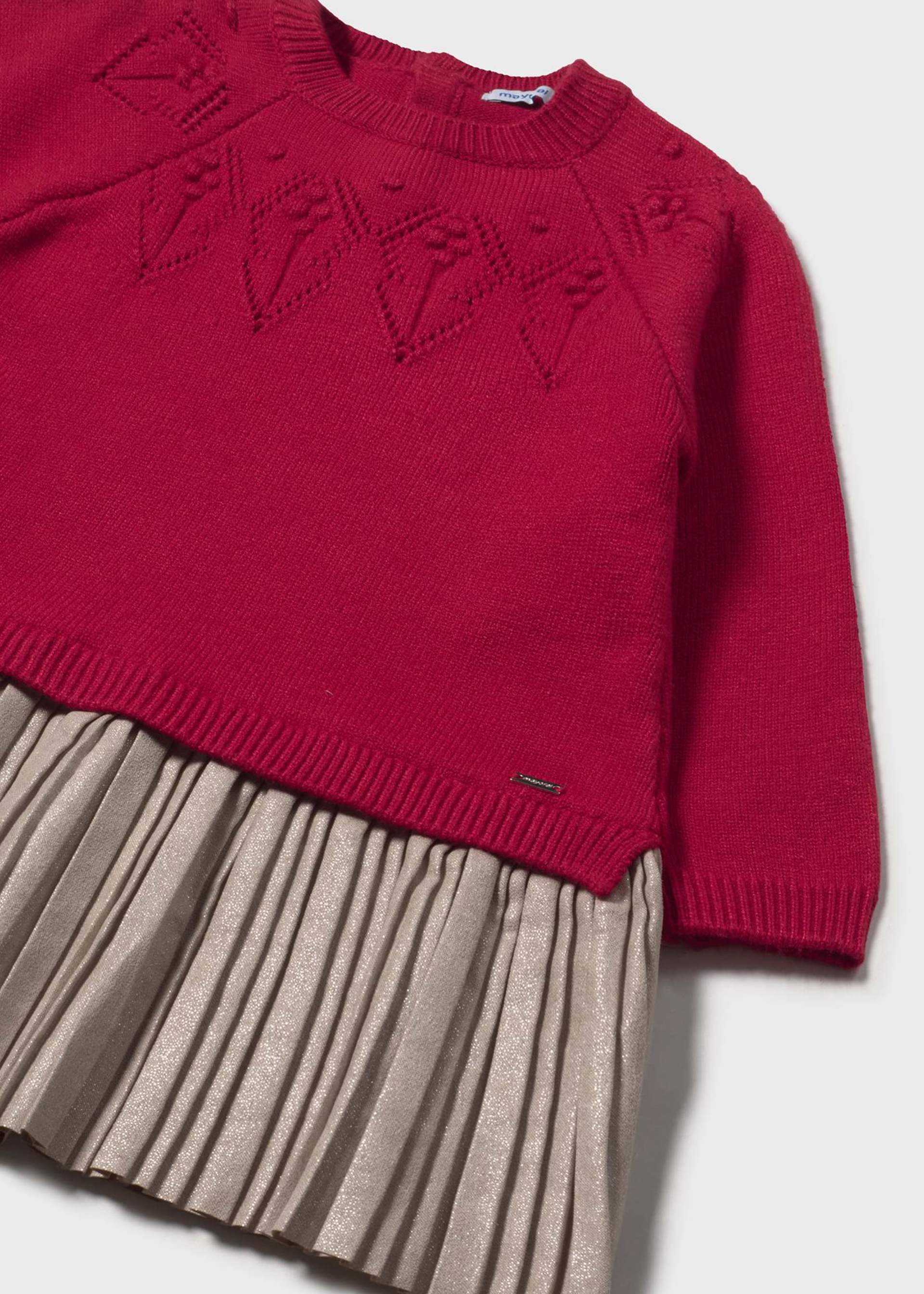 Robe combinée tricot bébé