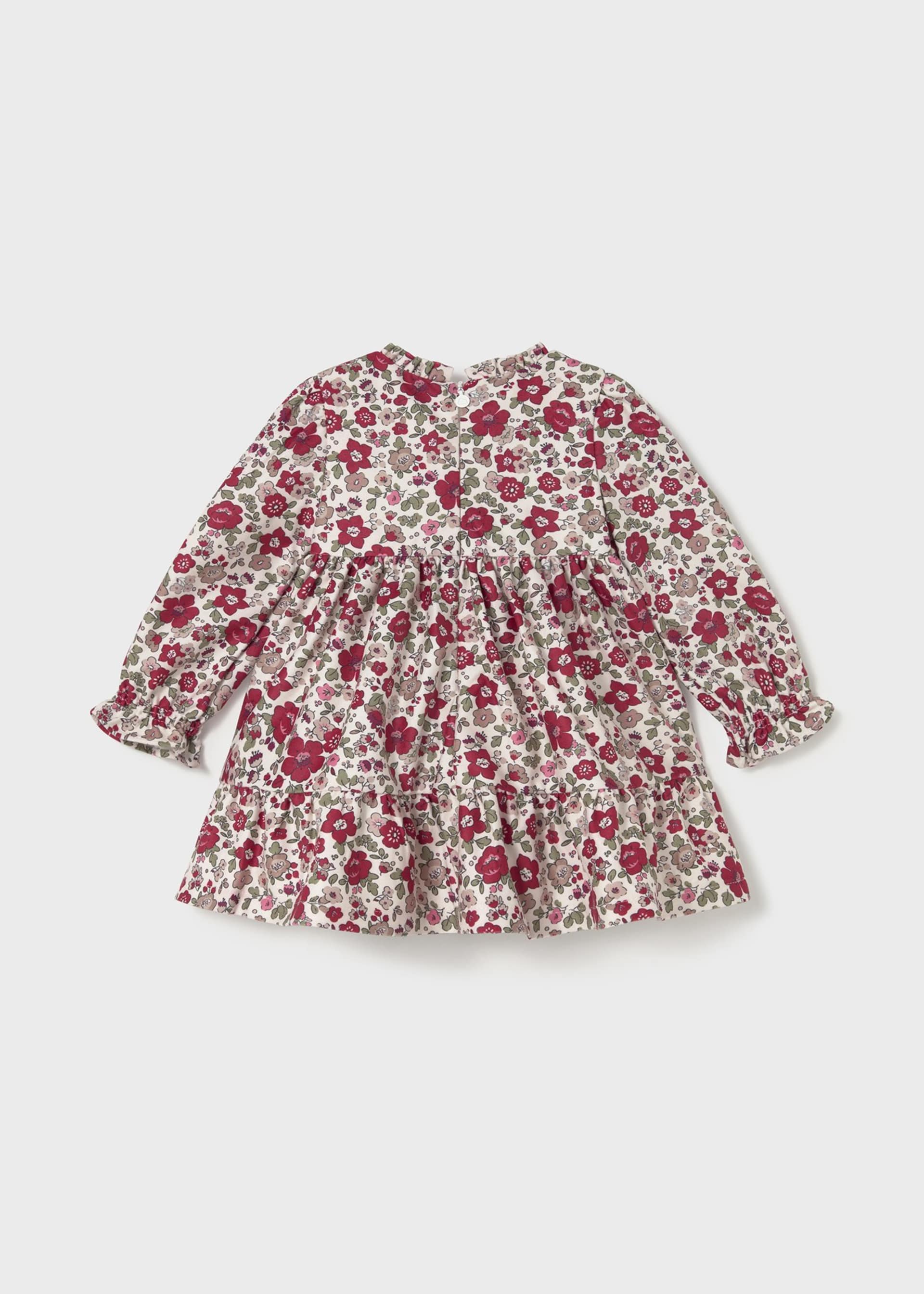 Baby Ruffled Velvet Dress