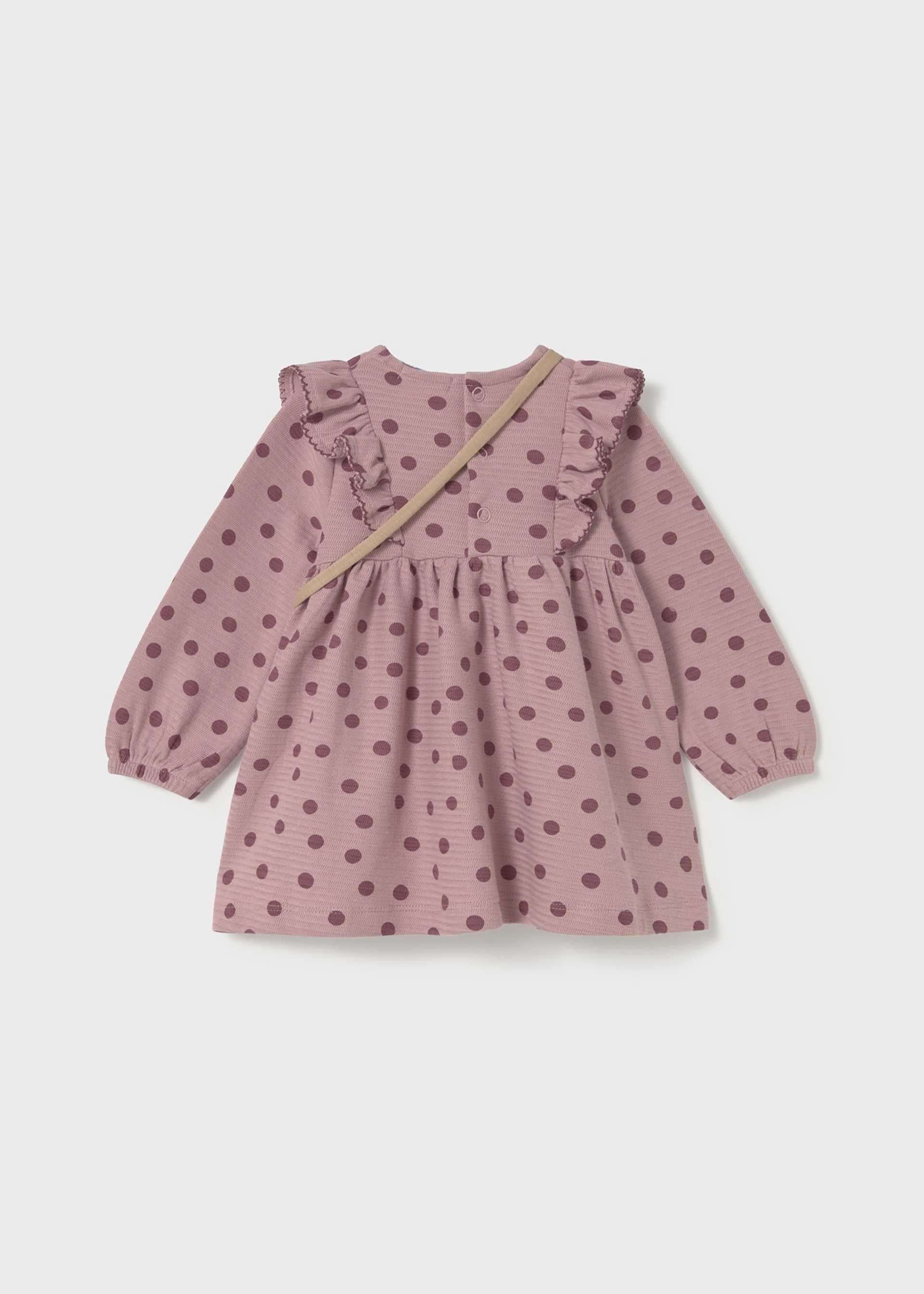 Baby printed dress with bag