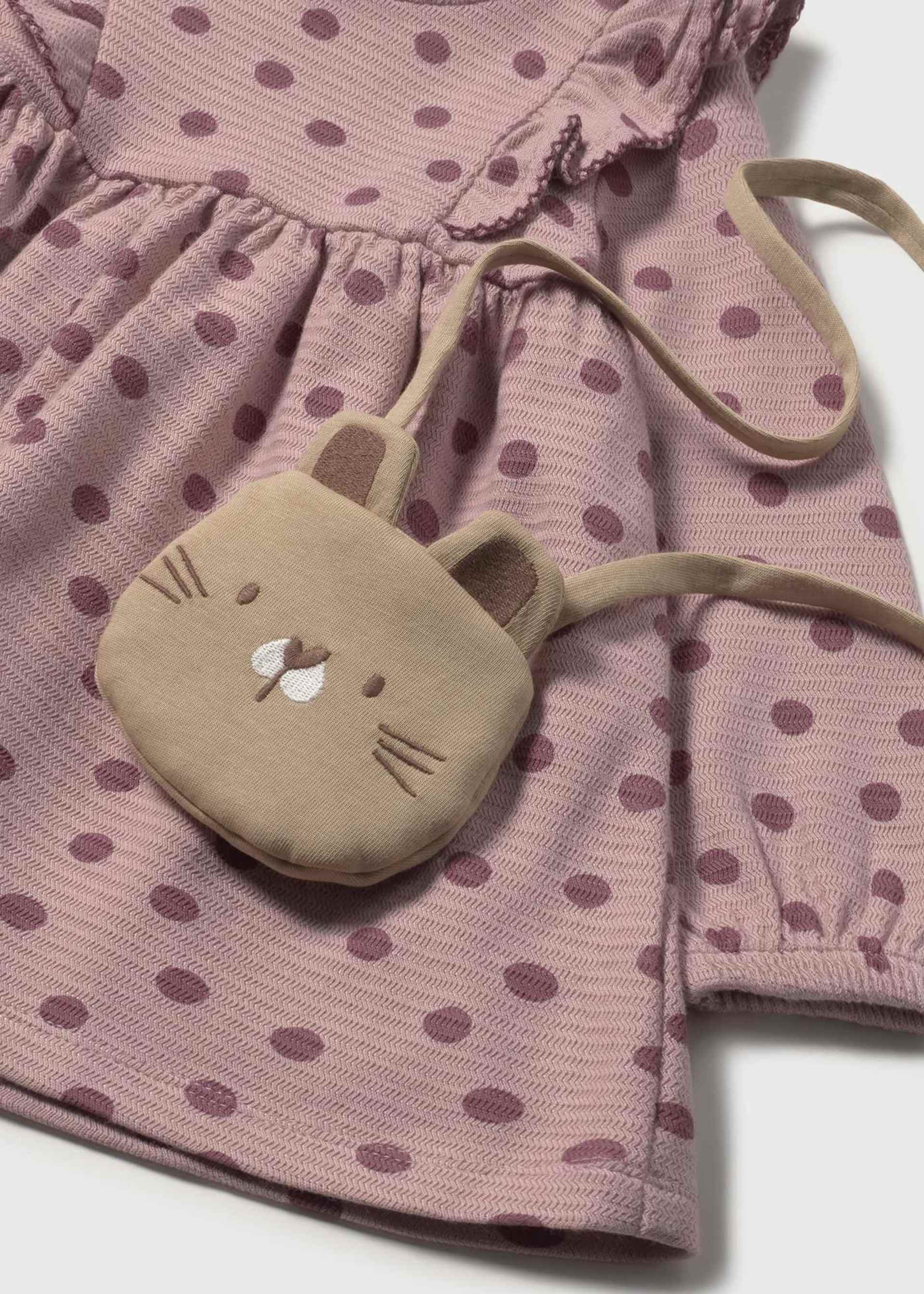 Baby Printed Dress with Purse