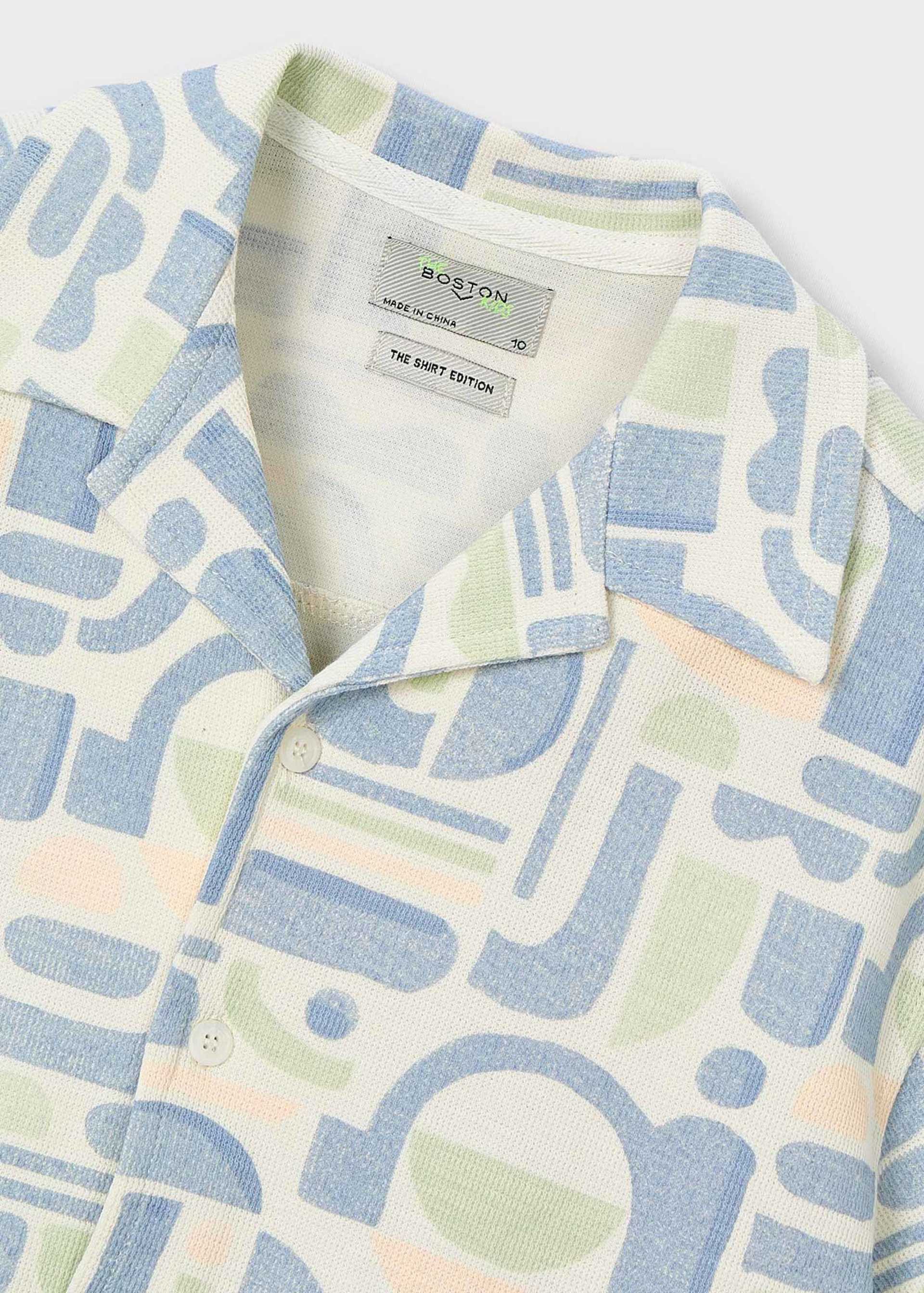 Camisa estampada Boston x Mayoral niño