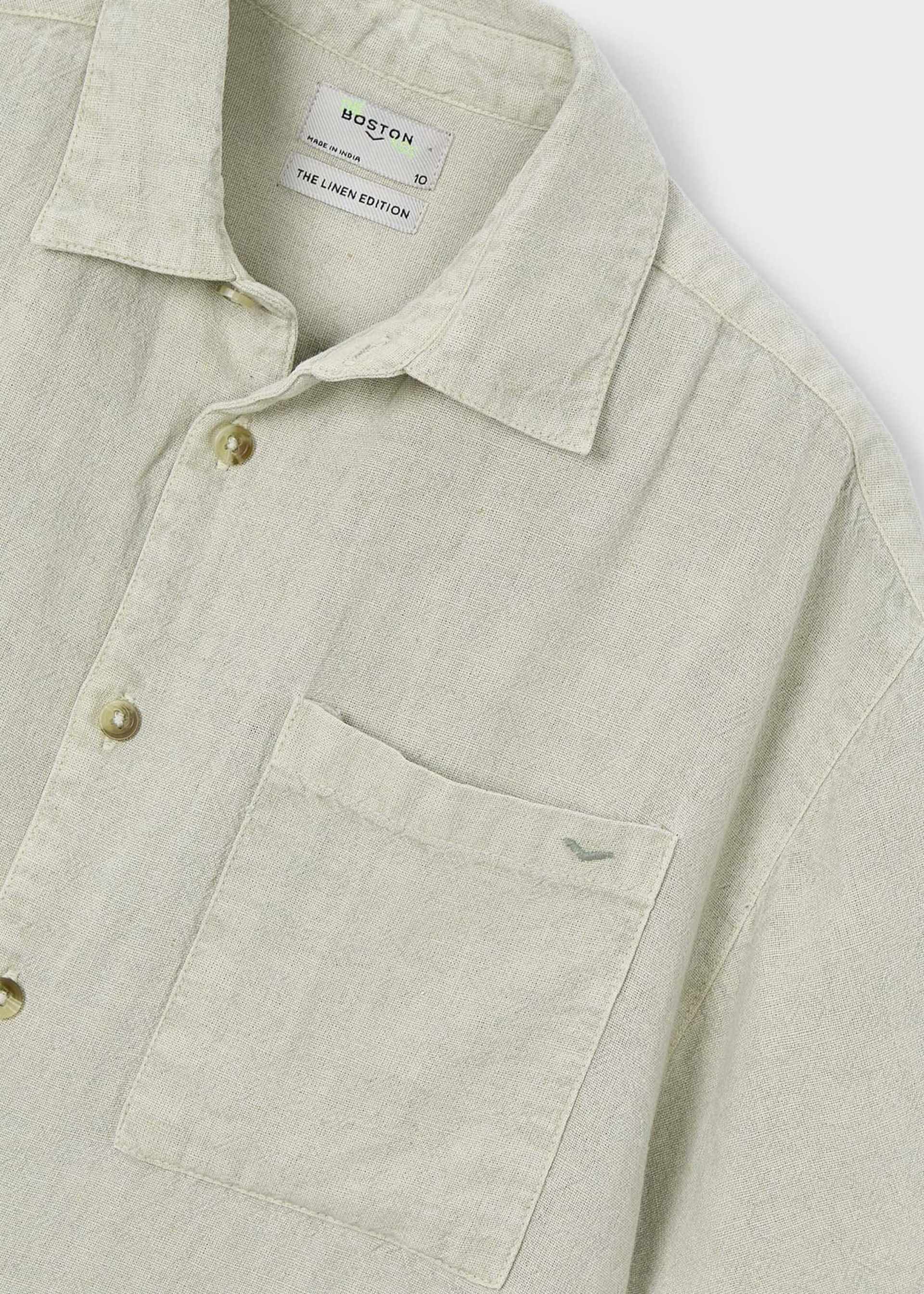 Camisa manga curta linho comfy