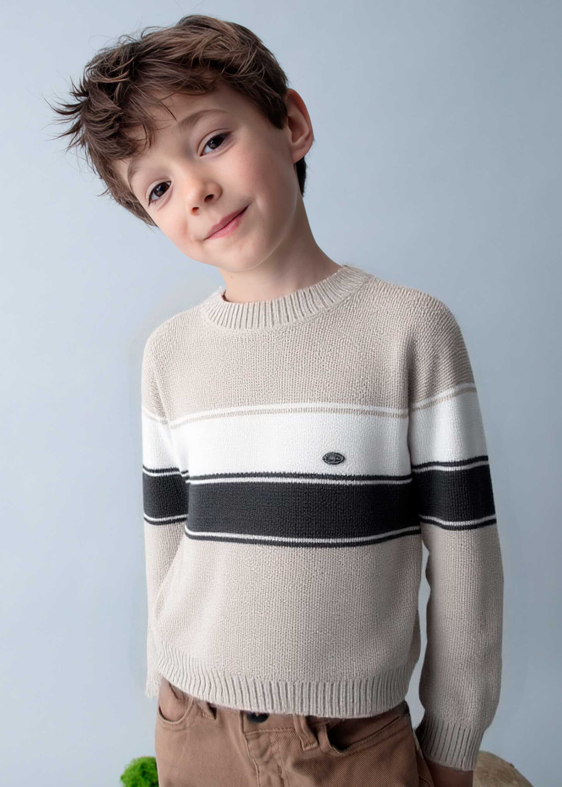 Pullover Blockstreifen Jungen