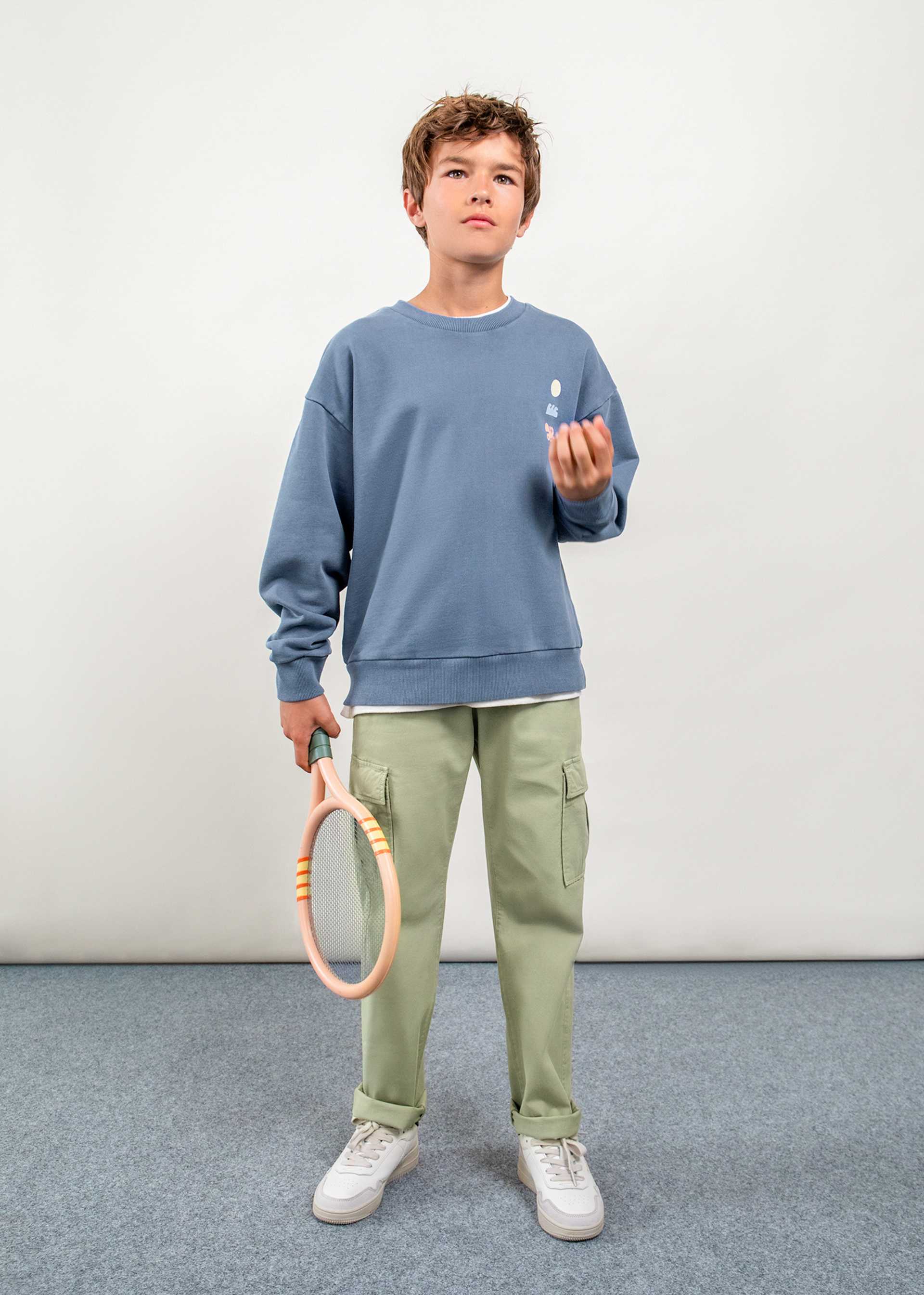 Spodnie chino typu cargo Boston Kids dla chłopca Spodnie chino typu cargo Boston Kids dla chłopca