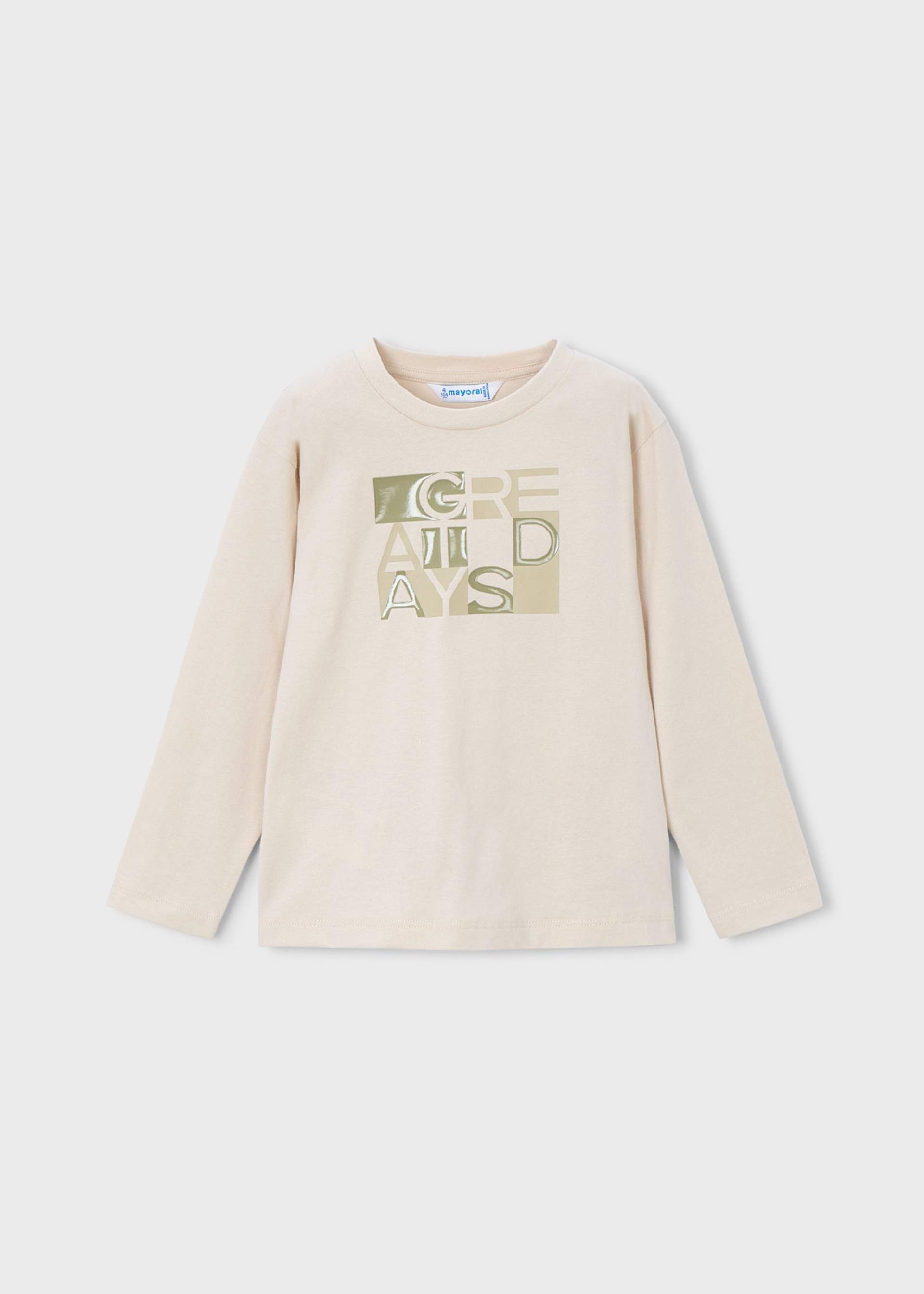 Camiseta letras niño