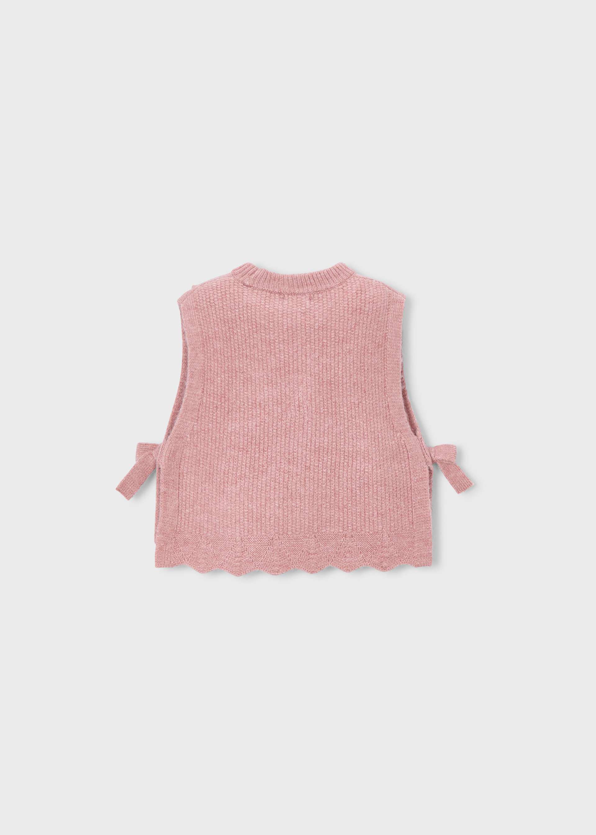 Gilet tricot fiocco bambina