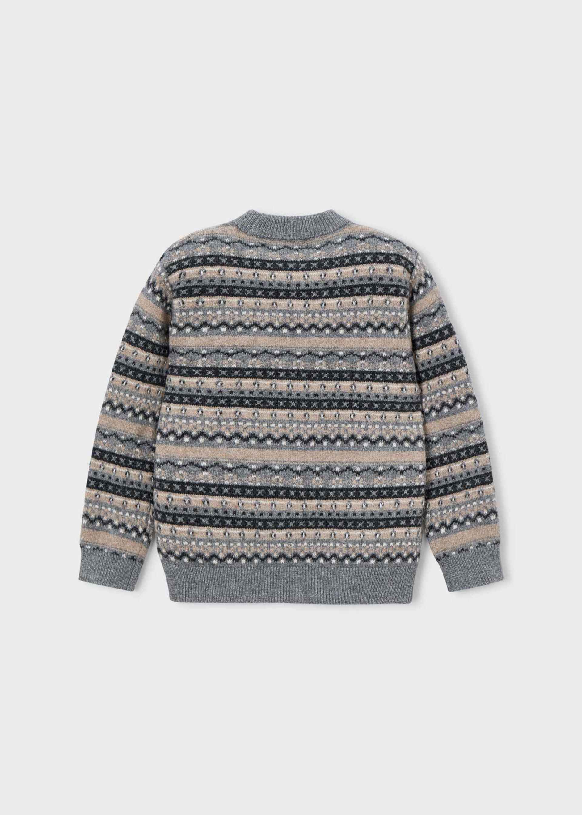 Pullover Jacquardmotiv Jungen